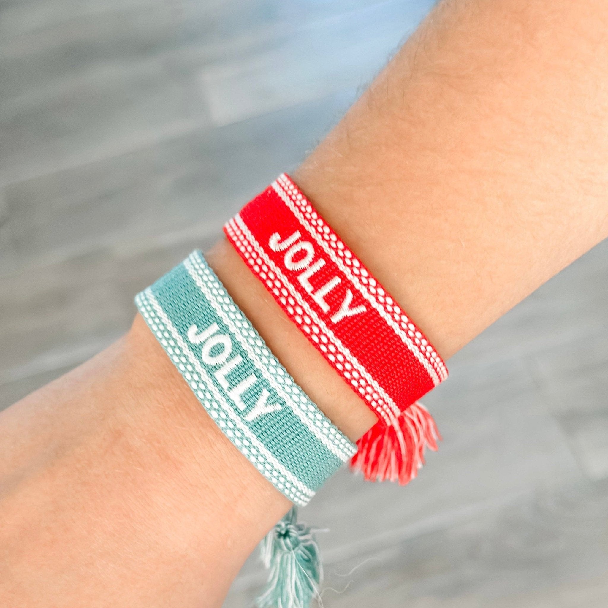 JOLLY Woven Bracelet - bubblegum market