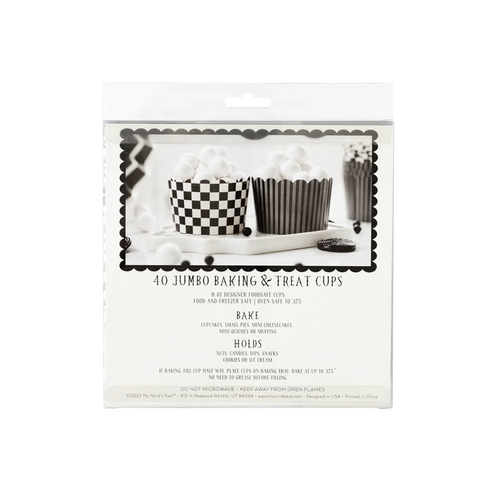 JUMBO Patterned Food Cups (40 pcs) - bubblegum market