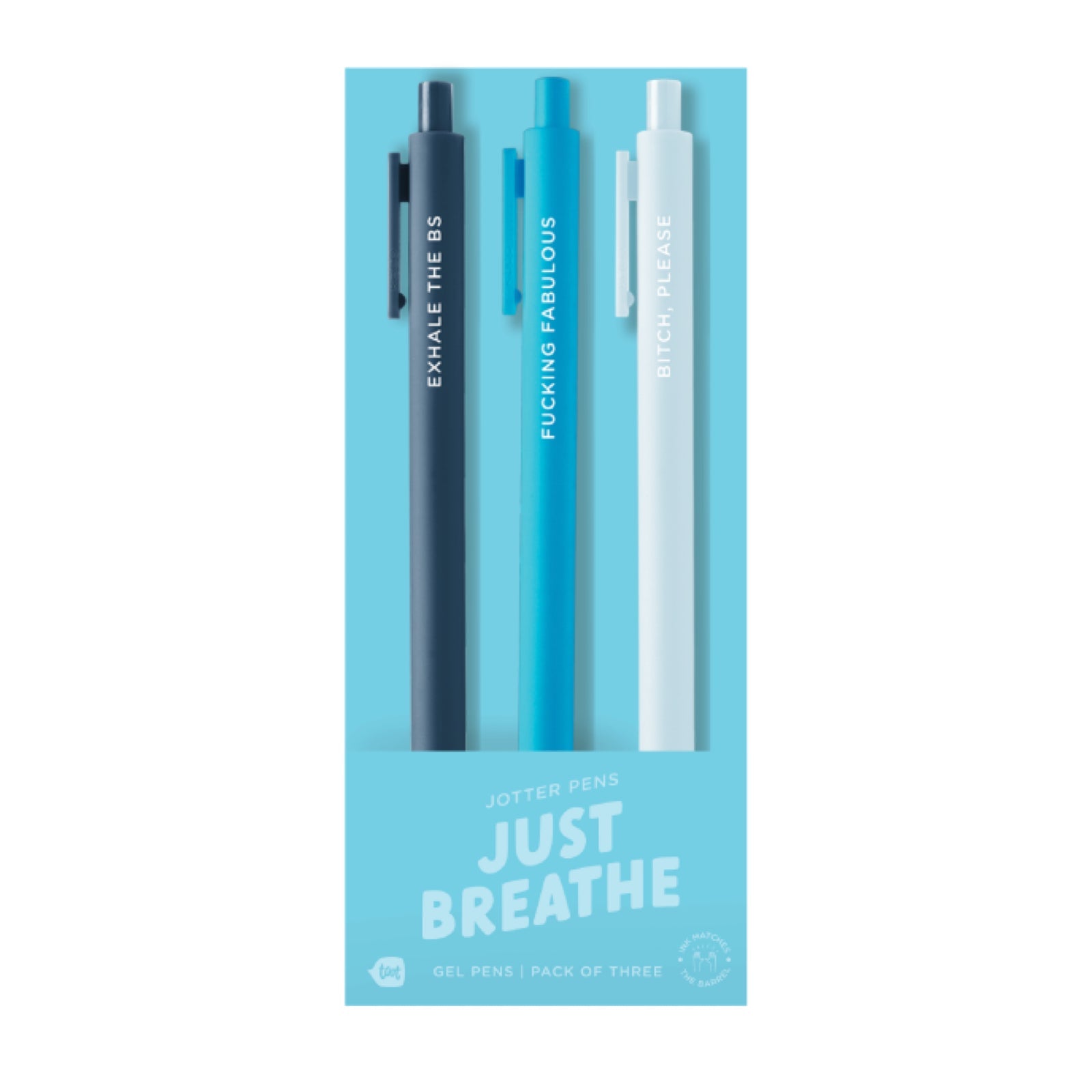 JUST BREATHE Jotter Pen Set - bubblegum market