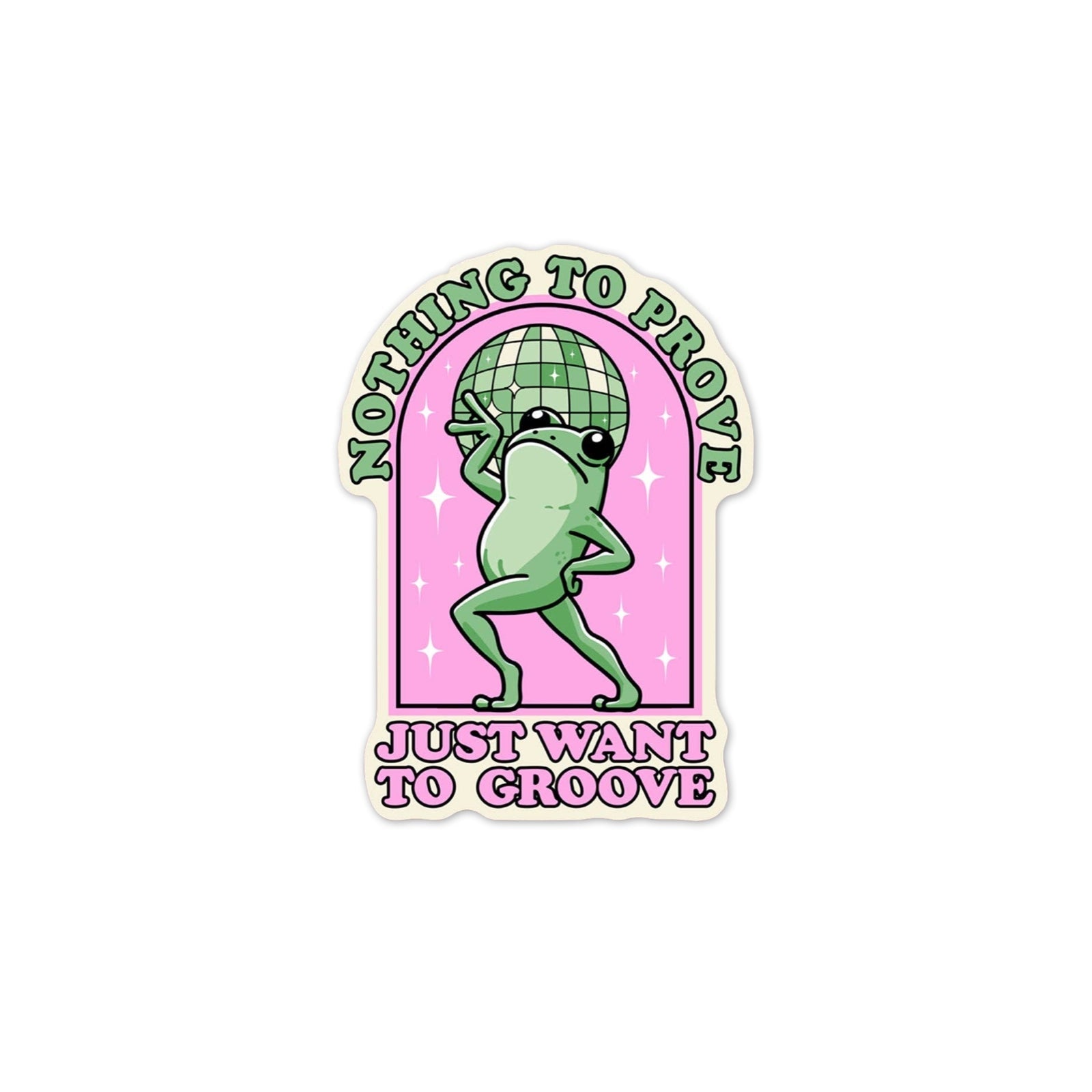 Just Groove Vinyl Sticker - bubblegum market