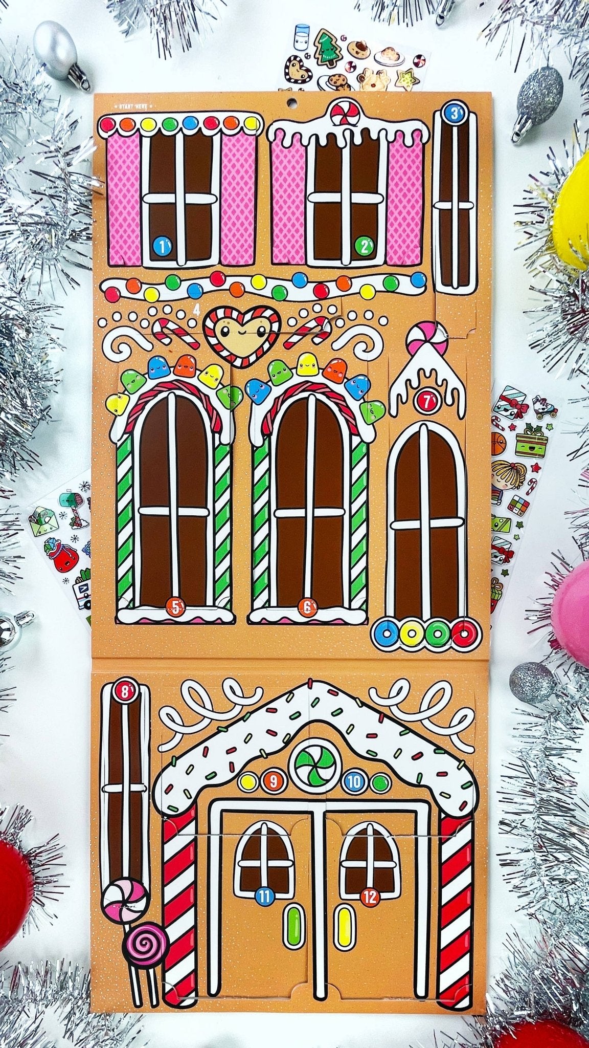 Kawaii Christmas Sticker Advent Calendar - bubblegum market