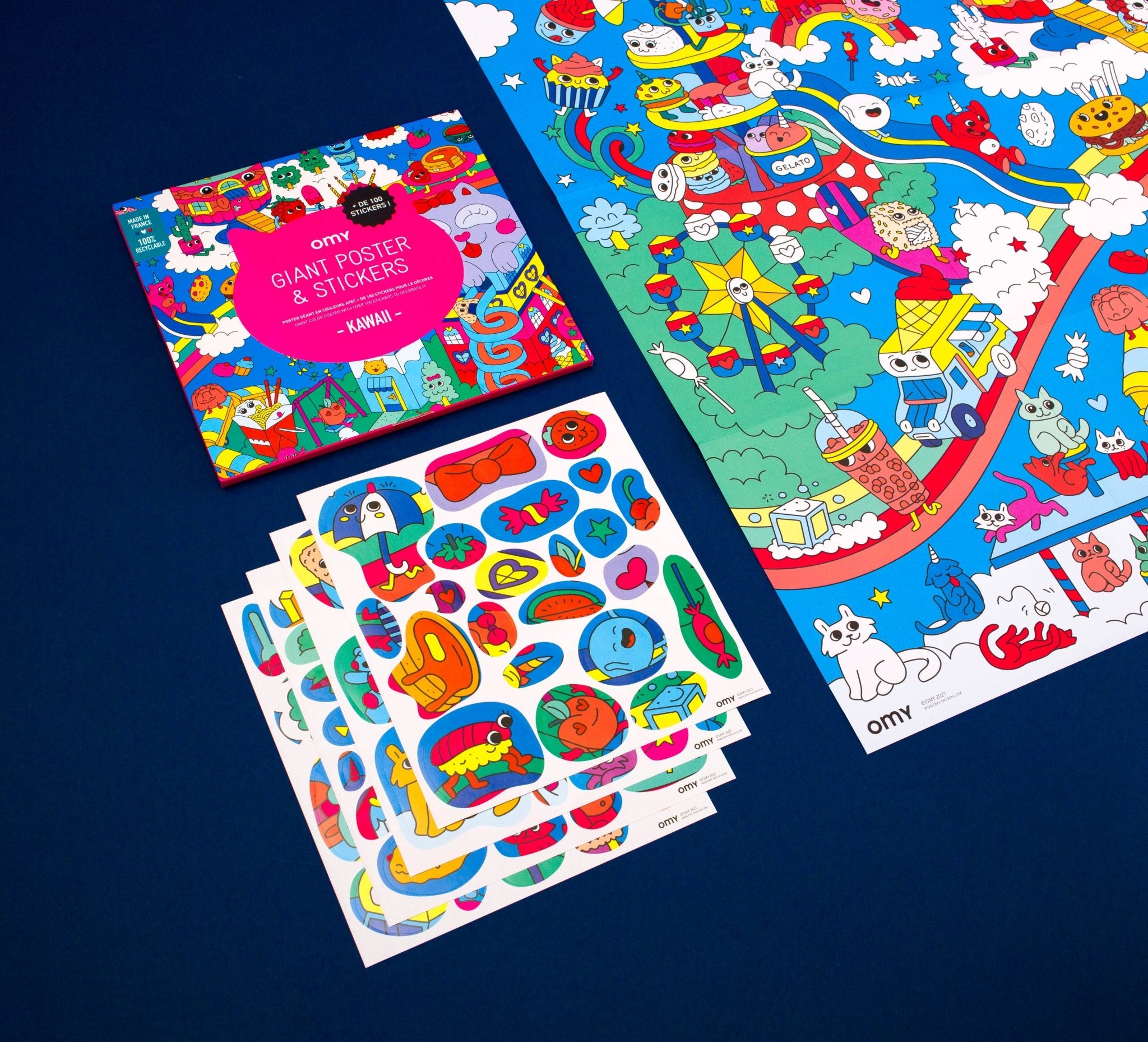 Kawaii Giant Sticker Poster - bubblegum market