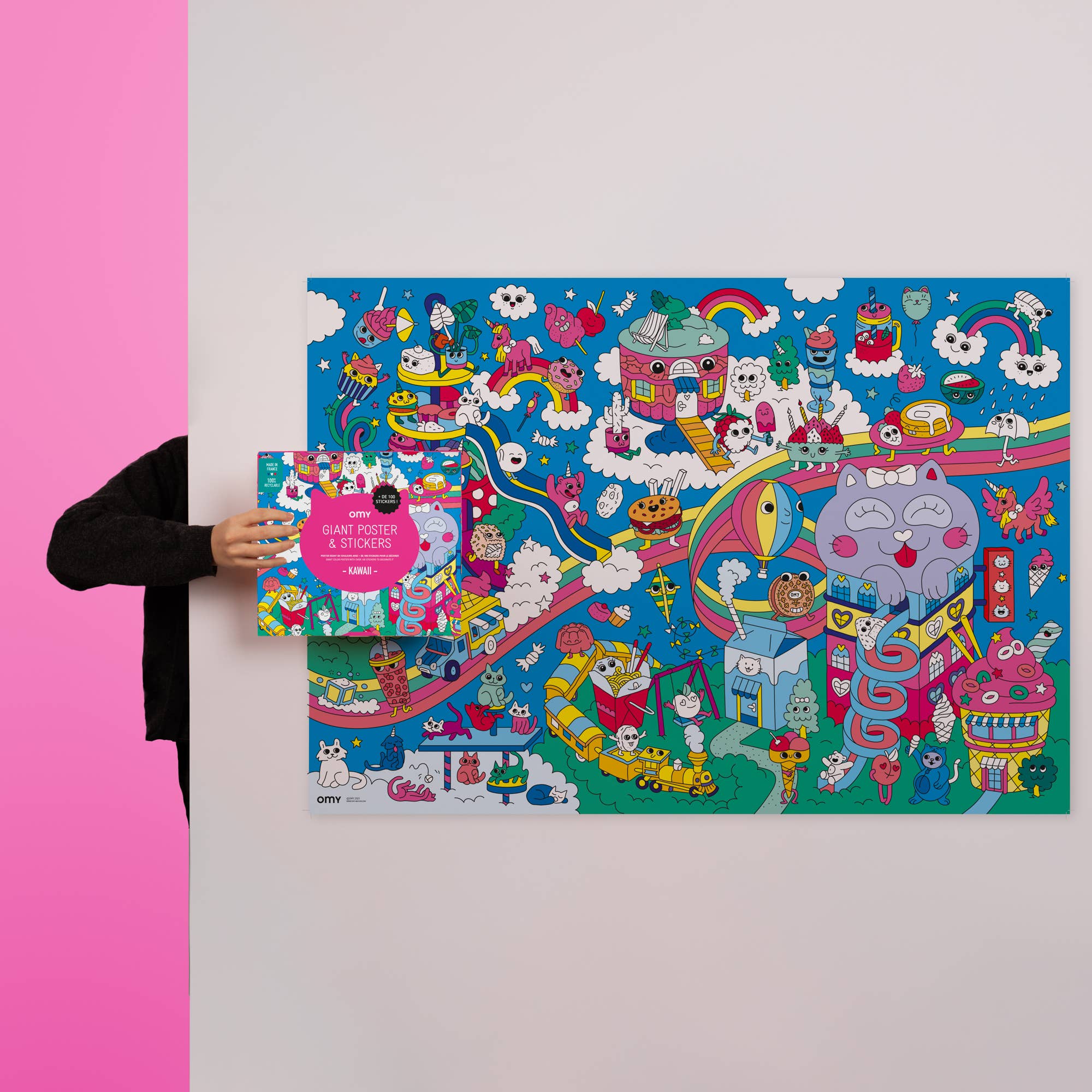 Kawaii Giant Sticker Poster - bubblegum market
