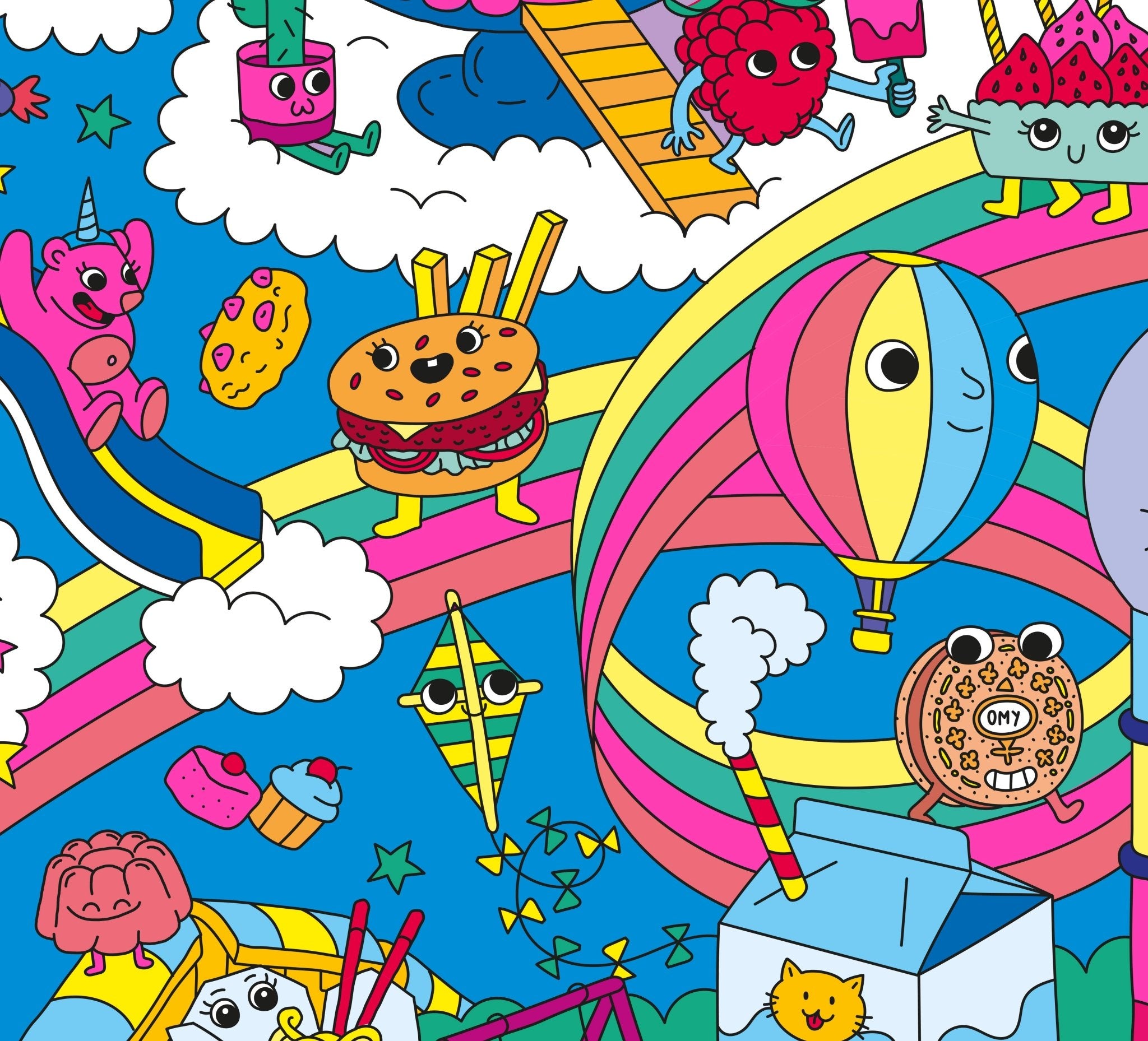 Kawaii Giant Sticker Poster - bubblegum market