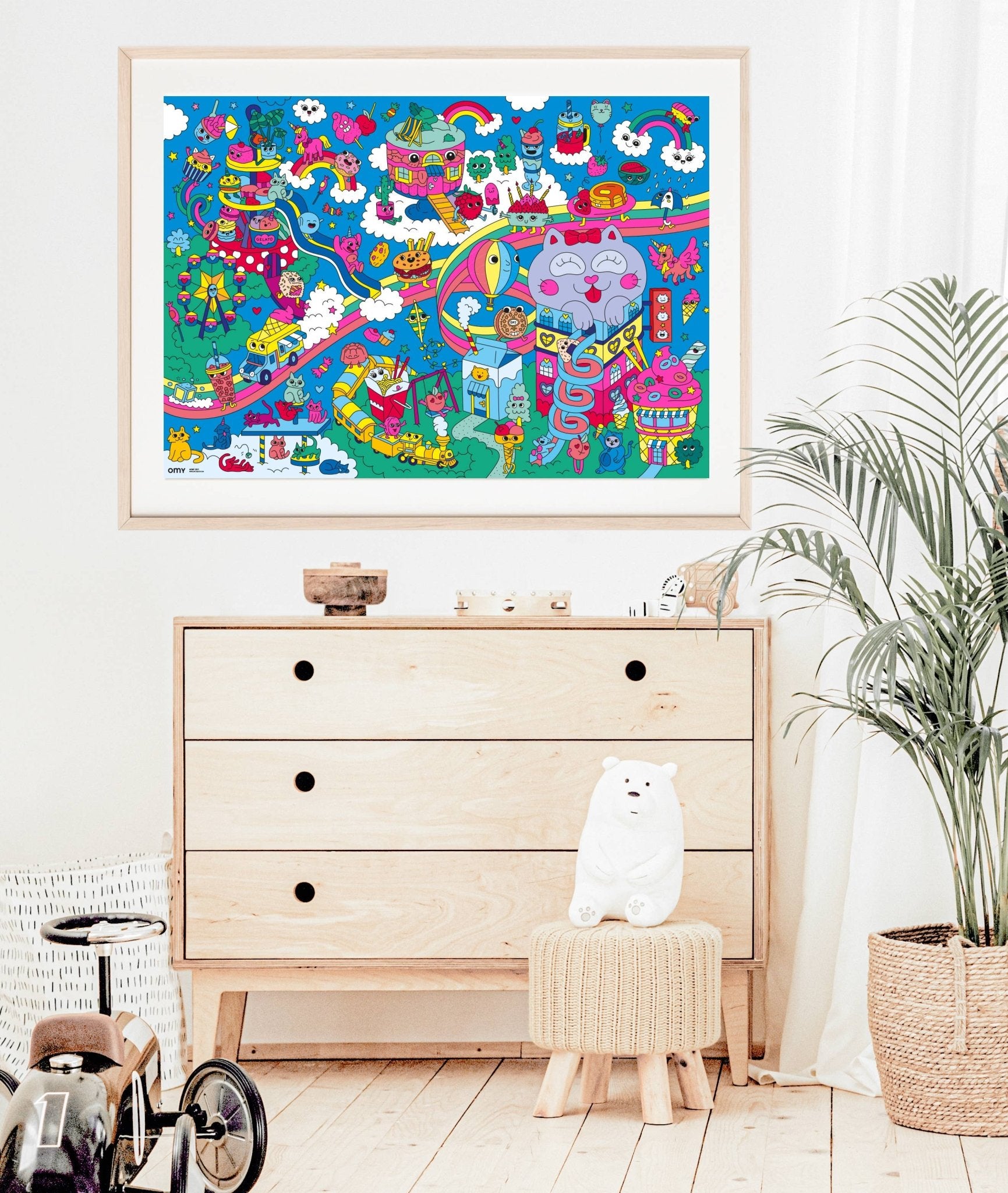 Kawaii Giant Sticker Poster - bubblegum market