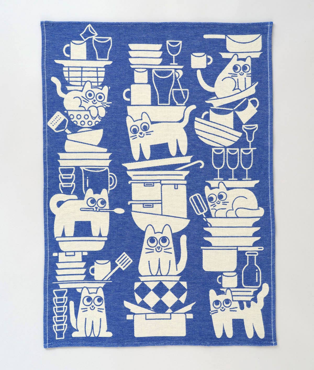 Kitchen Cats Cotton Tea Towel - bubblegum market