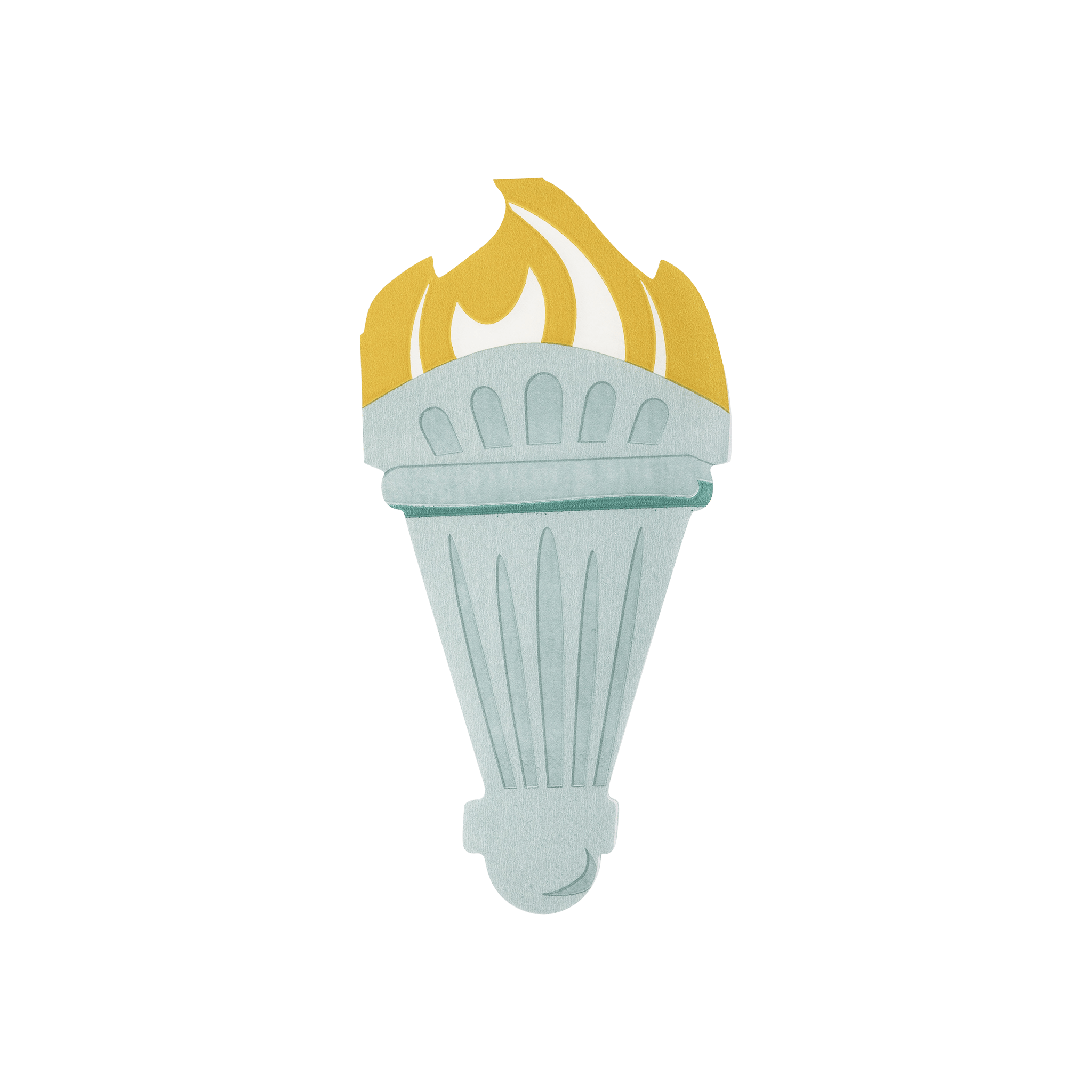 Lady Liberty Torch - Shaped Paper Napkins - bubblegum market