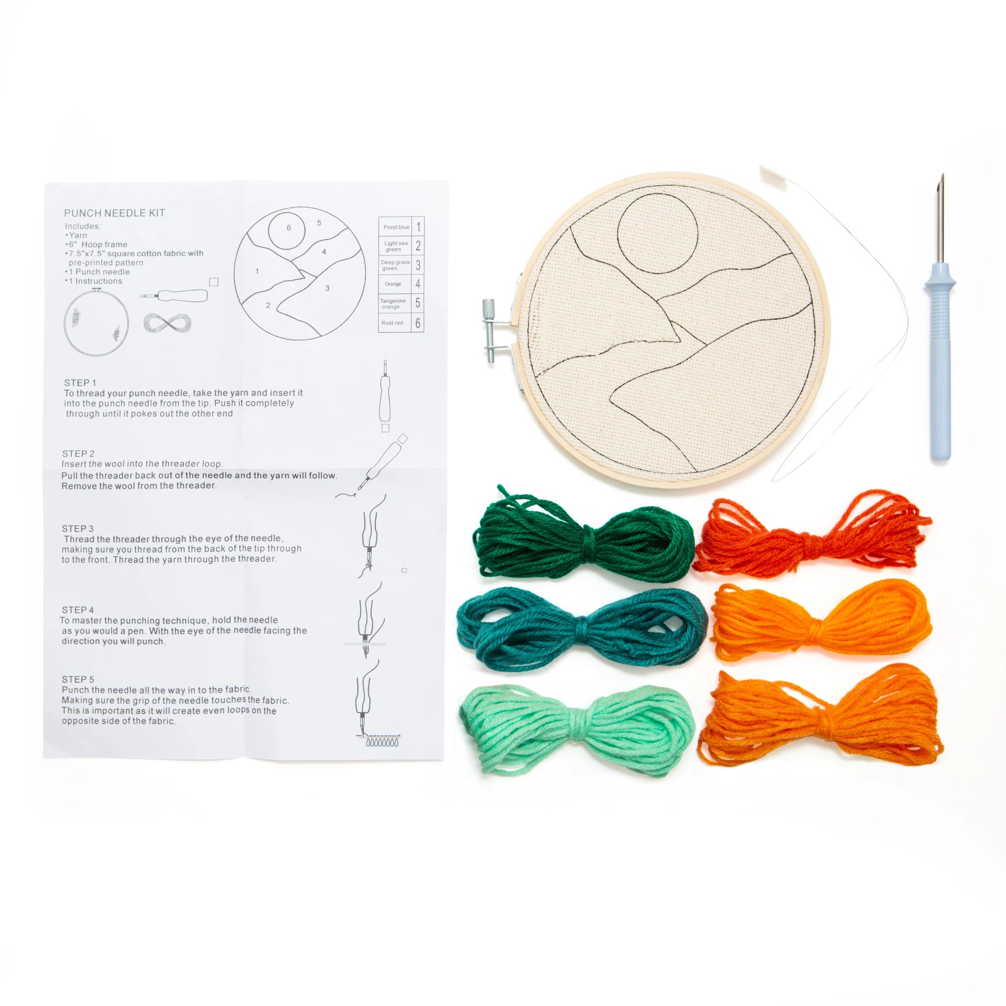 Landscape Punch Needle Kit - bubblegum market