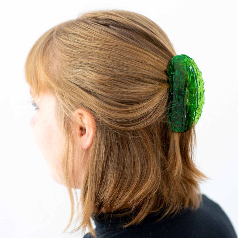 Large Pickle Hair Claw Clip - bubblegum market