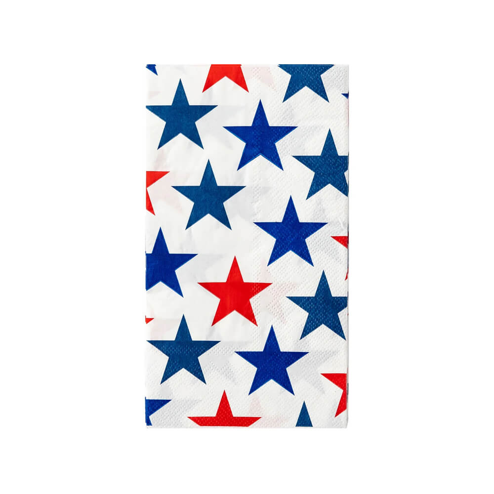 Large Stars Paper Guest Towel Napkins - bubblegum market