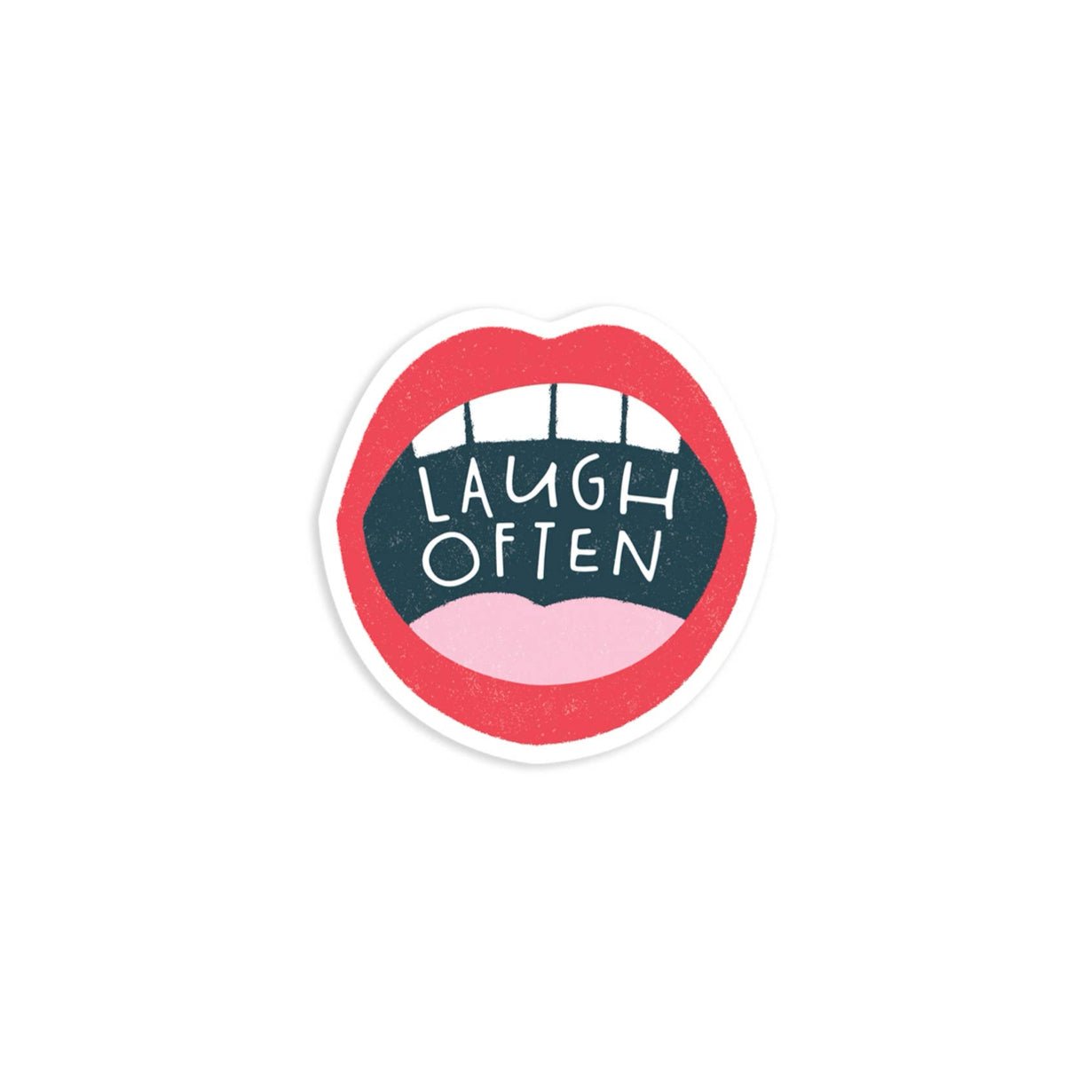 LAUGH OFTEN Vinyl Sticker - bubblegum market