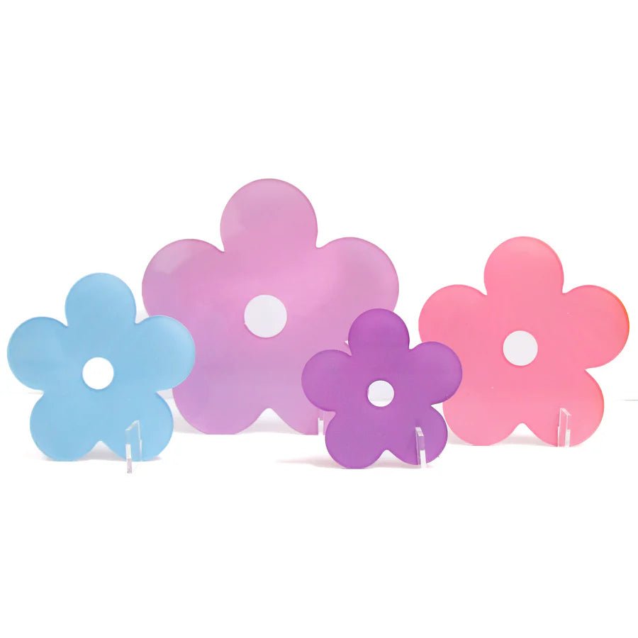 Lavender / Periwinkle Acrylic Daisy Set - bubblegum market