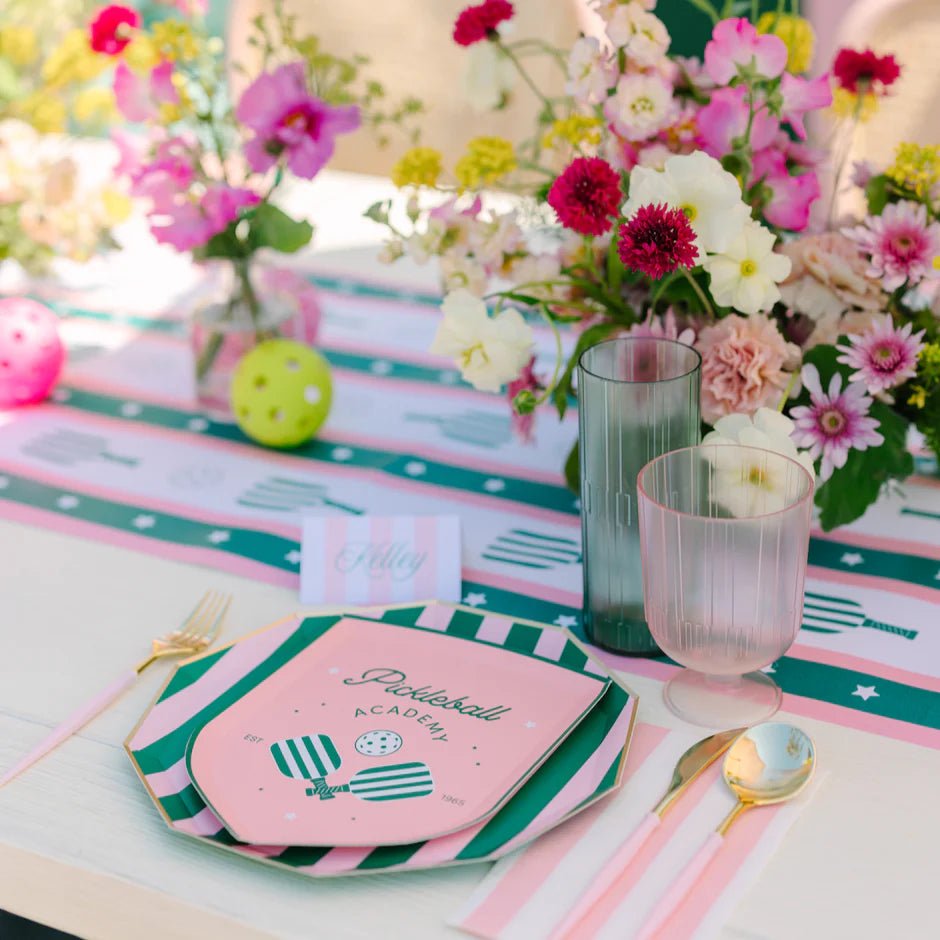 Le Pickleball Paper Table Runner - bubblegum market