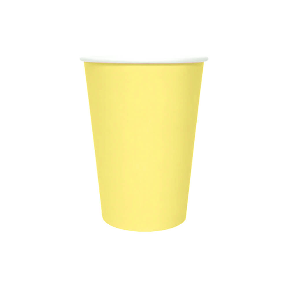 Lemon Yellow Paper Cups - bubblegum market