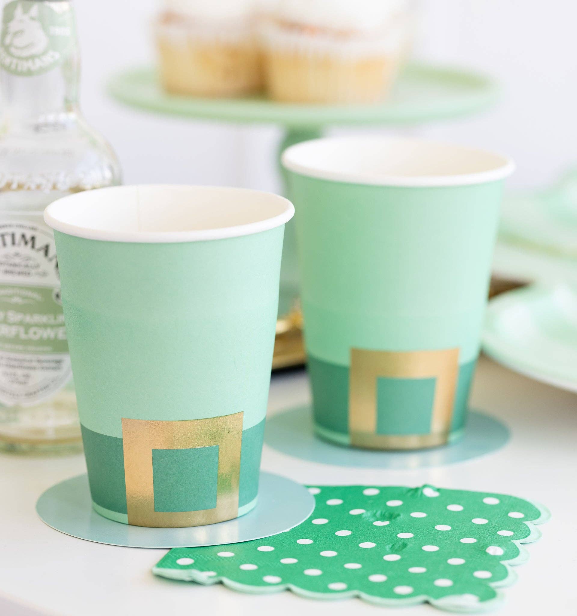 Leprechaun Hat Paper Party Cups - bubblegum market
