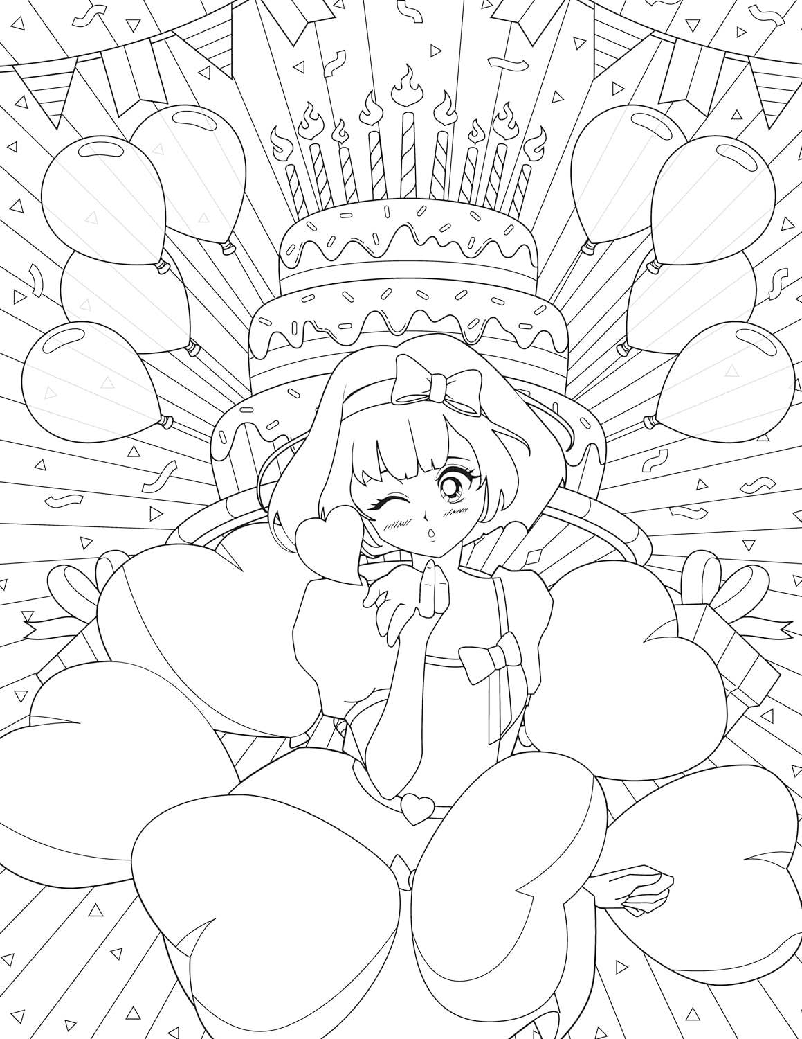 Let's Color Manga - bubblegum market