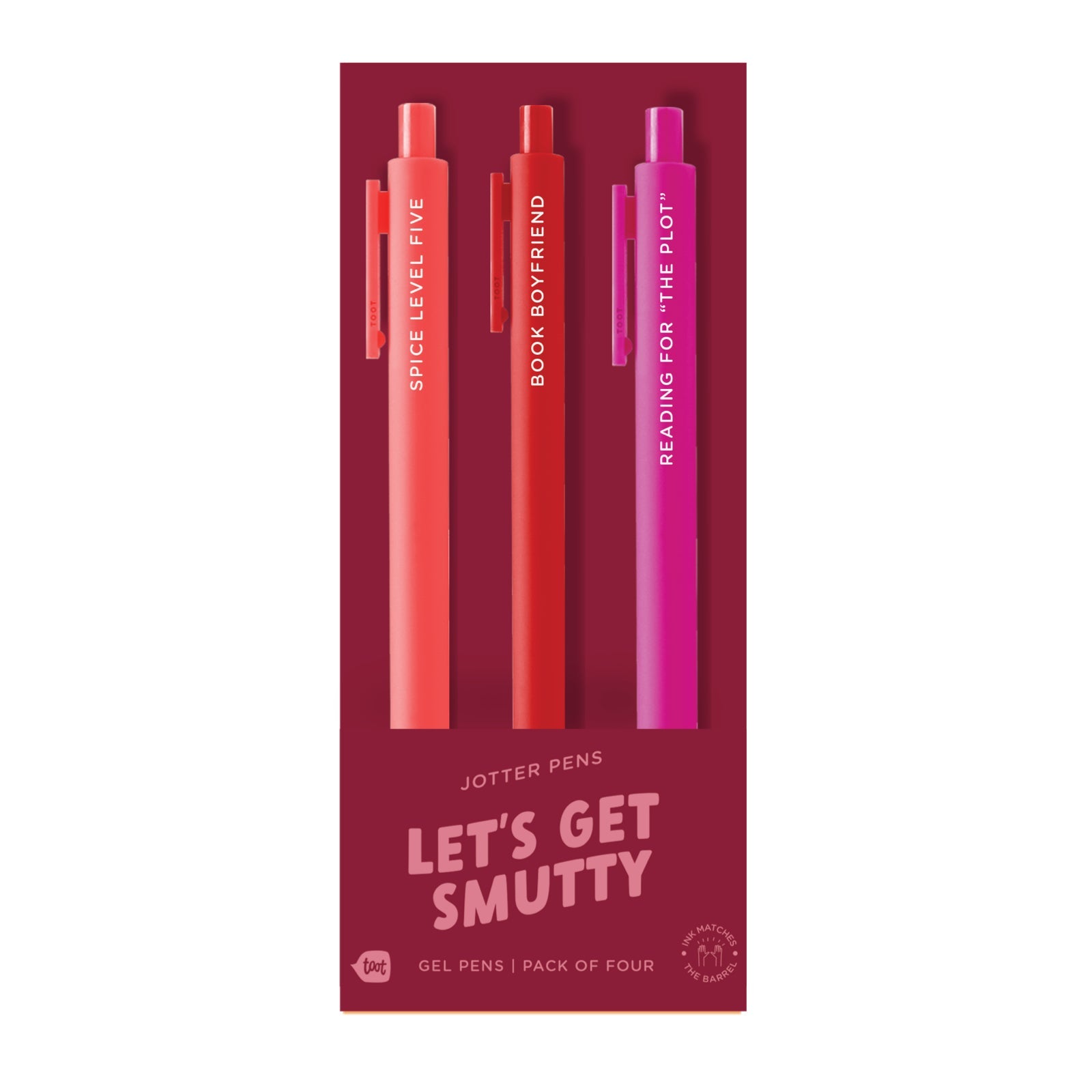 LET'S GET SMUTTY Jotter Pen Set - bubblegum market