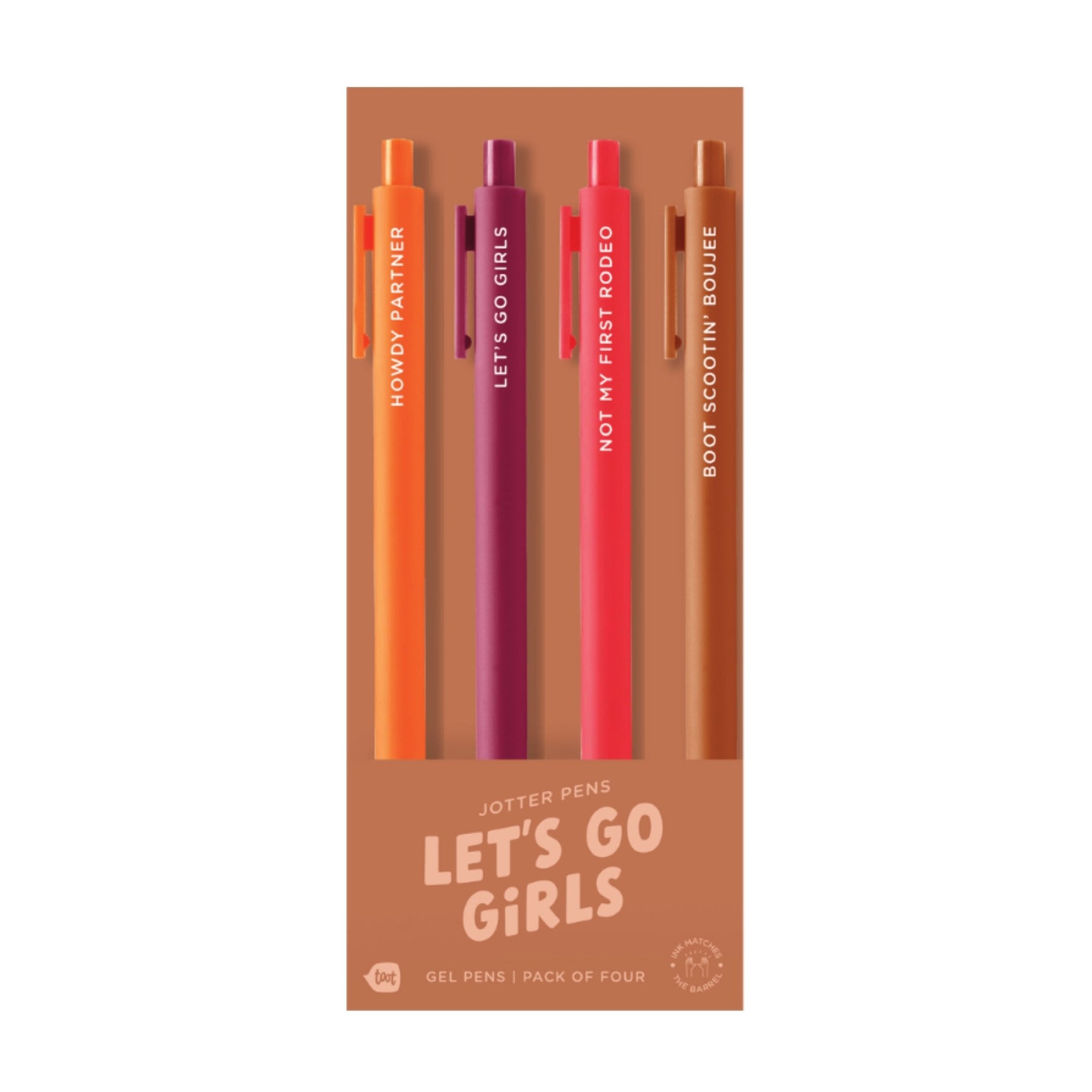 LET'S GO GIRLS Jotter Pen Set - bubblegum market