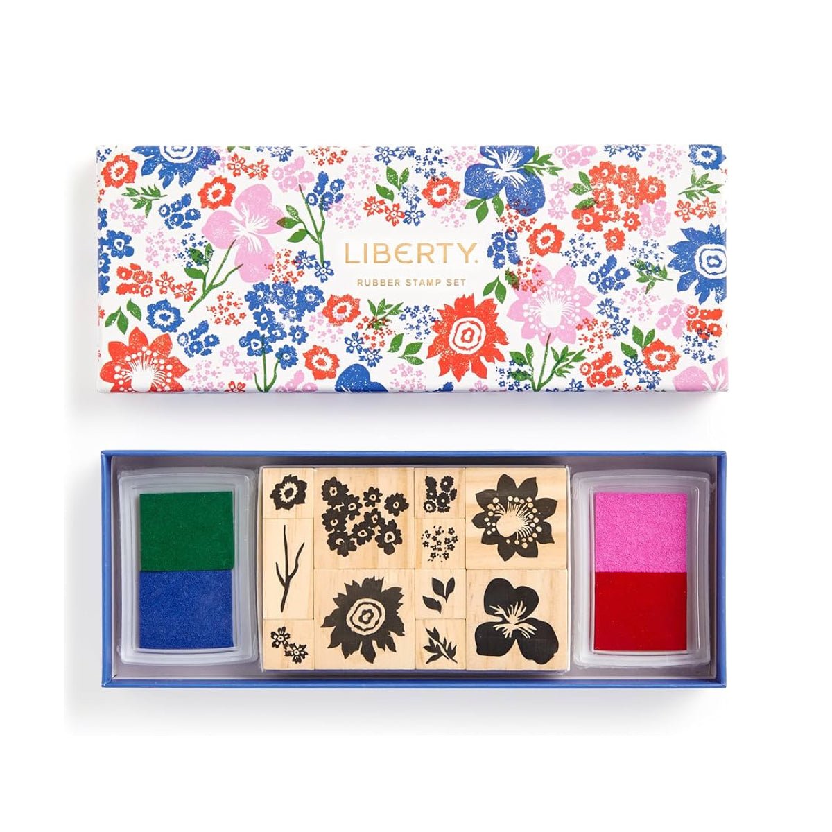 Liberty Classic Floral Rubber Stamp Set - bubblegum market