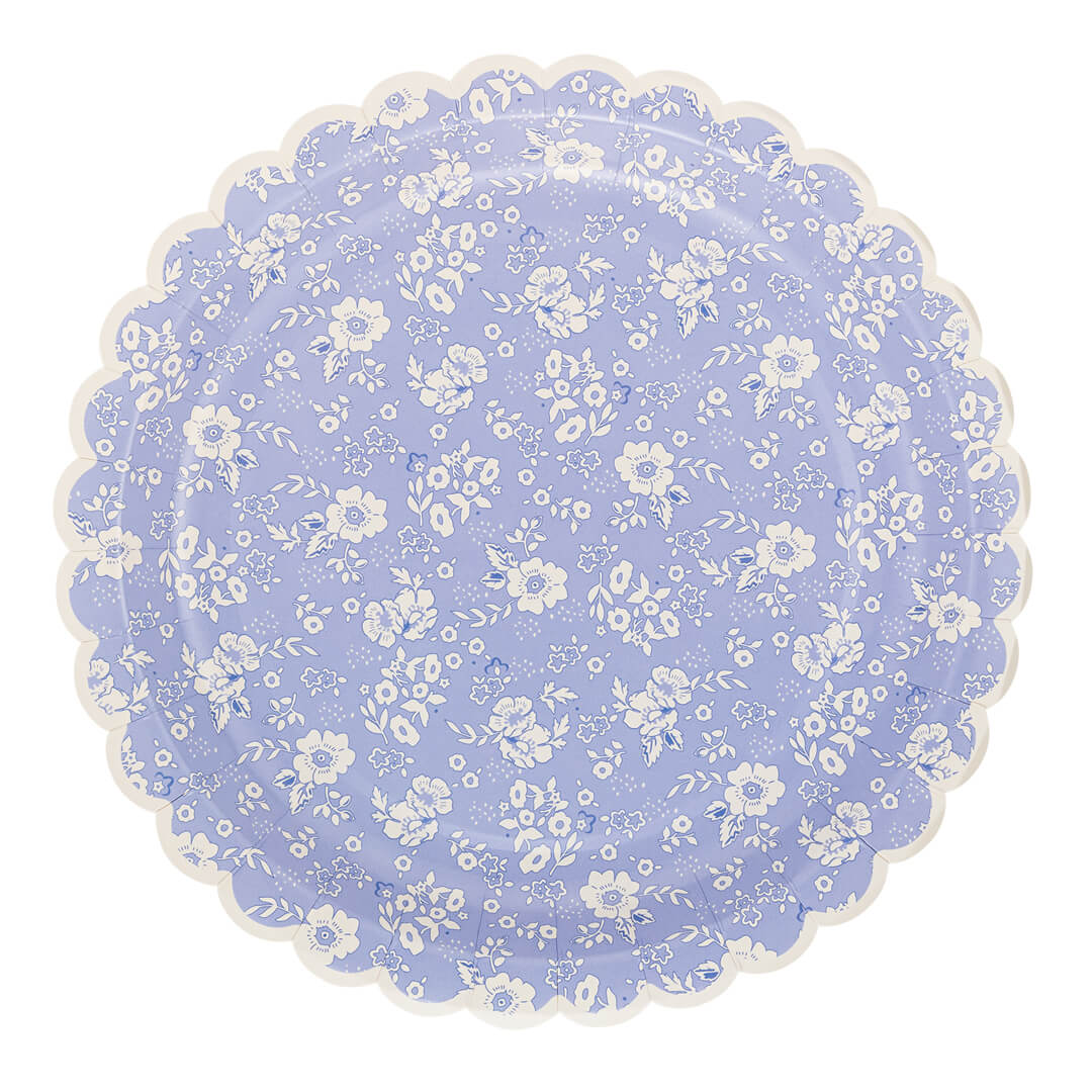 Liberty Floral Lavender Paper Plates 9" - bubblegum market