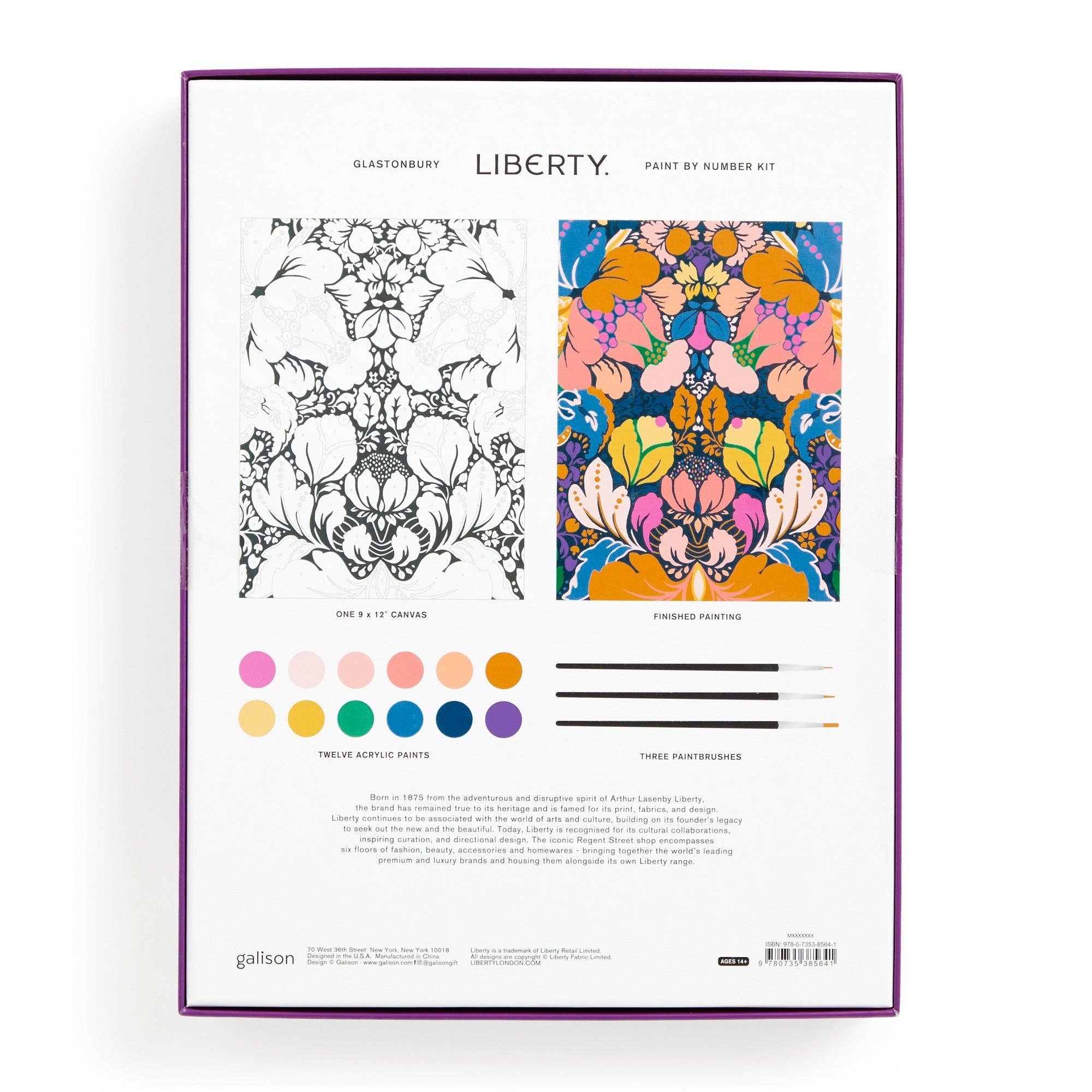 Liberty Glastonbury Paint - by - Number Kit - bubblegum market