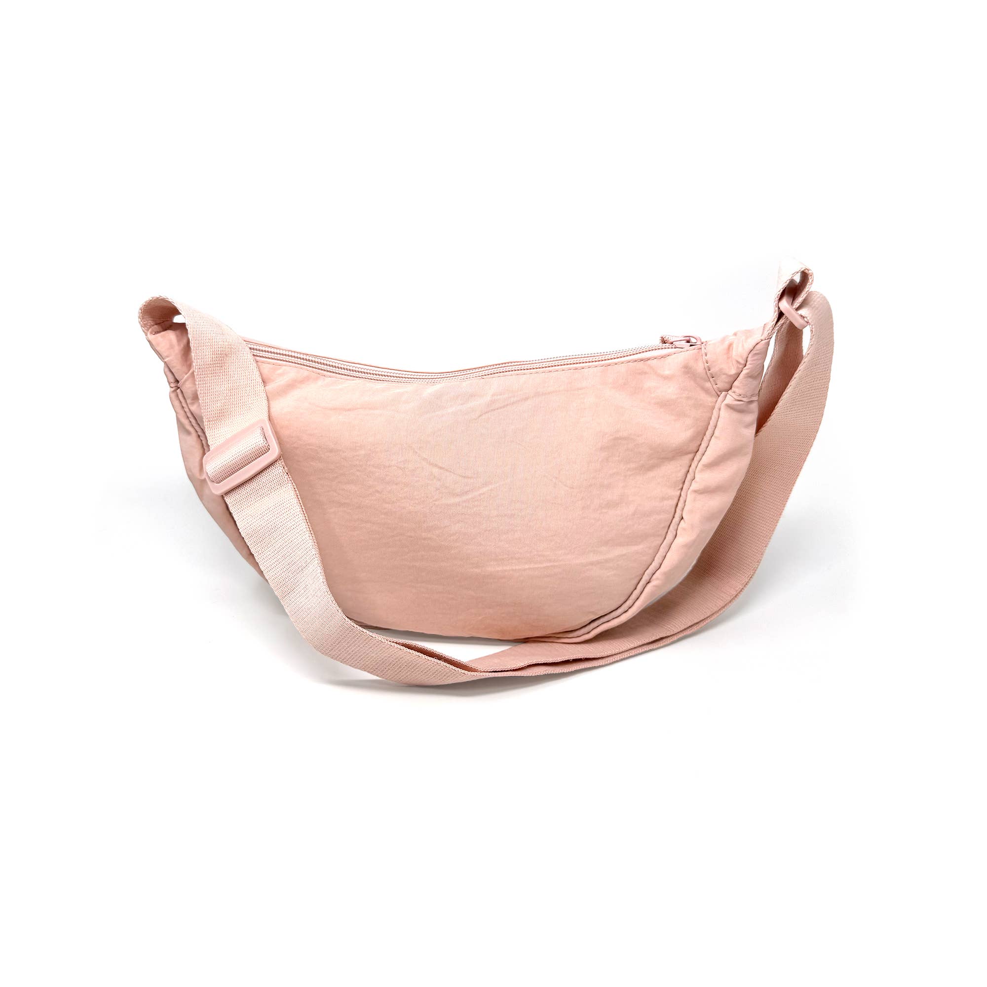 Light Pink Nylon Crossbody Bag - bubblegum market