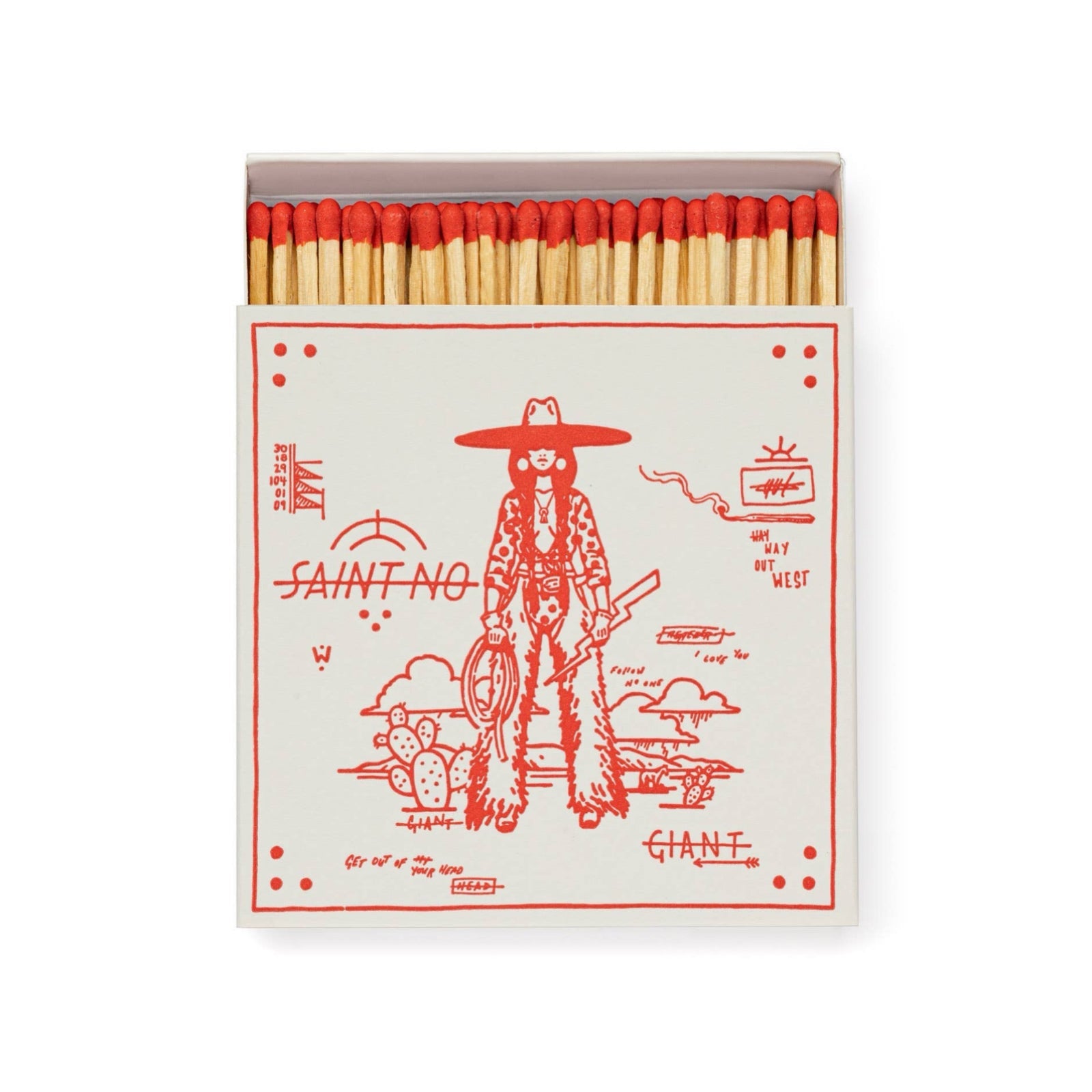 Lightening Bolt Luxury Safety Matches - bubblegum market