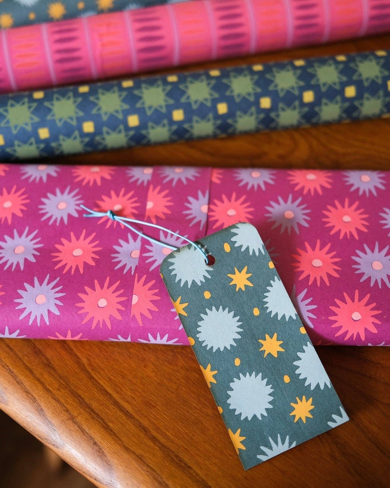 LILAC FLORALS Wrapping Paper Sheet - bubblegum market