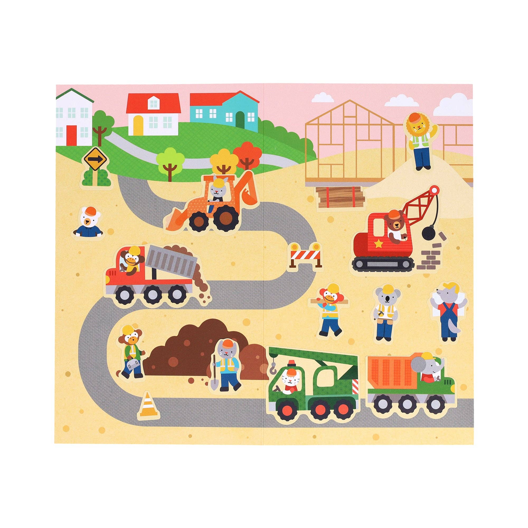 Little Builders Mini Sticker Scene Set - bubblegum market