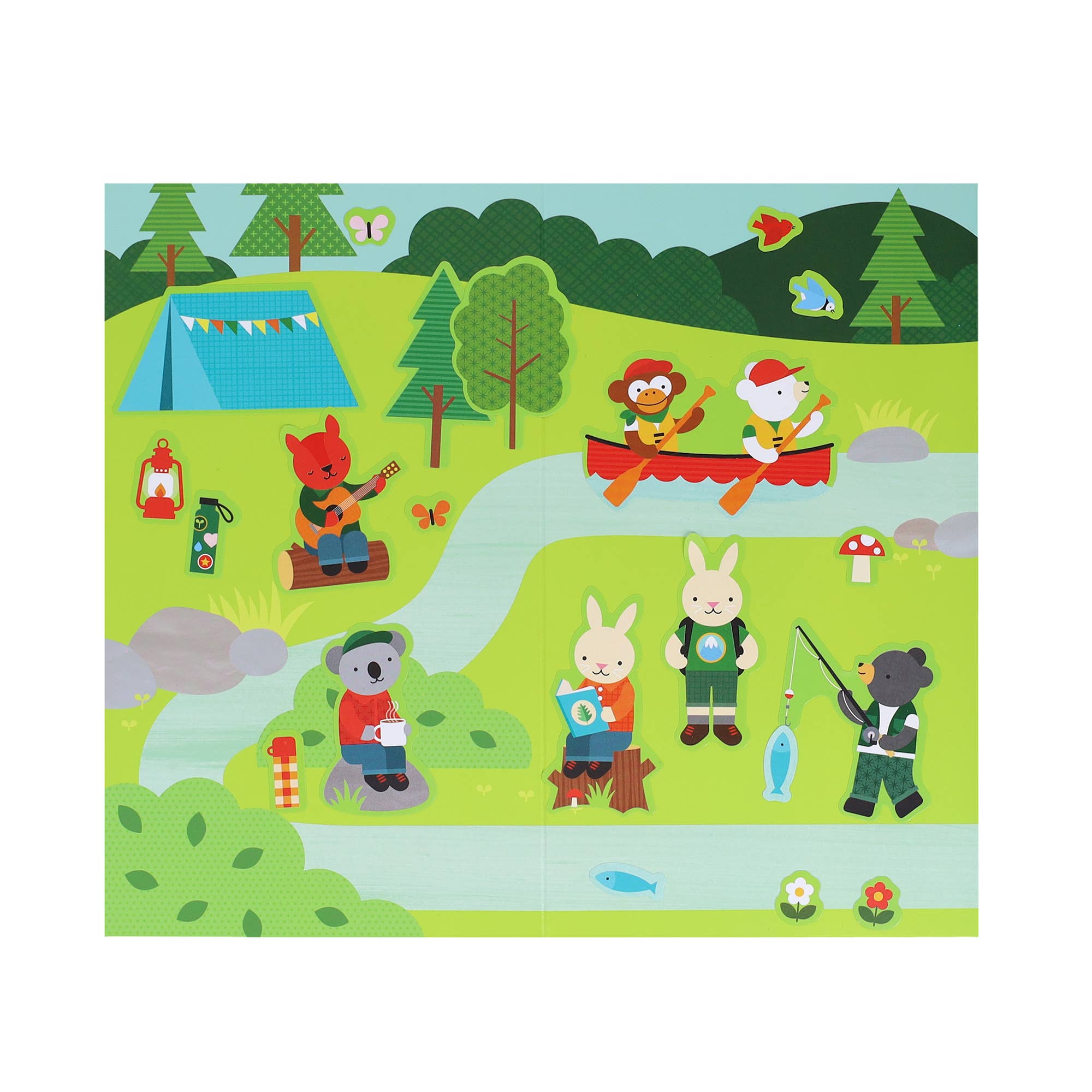 Little Campers Mini Sticker Scene Set - bubblegum market