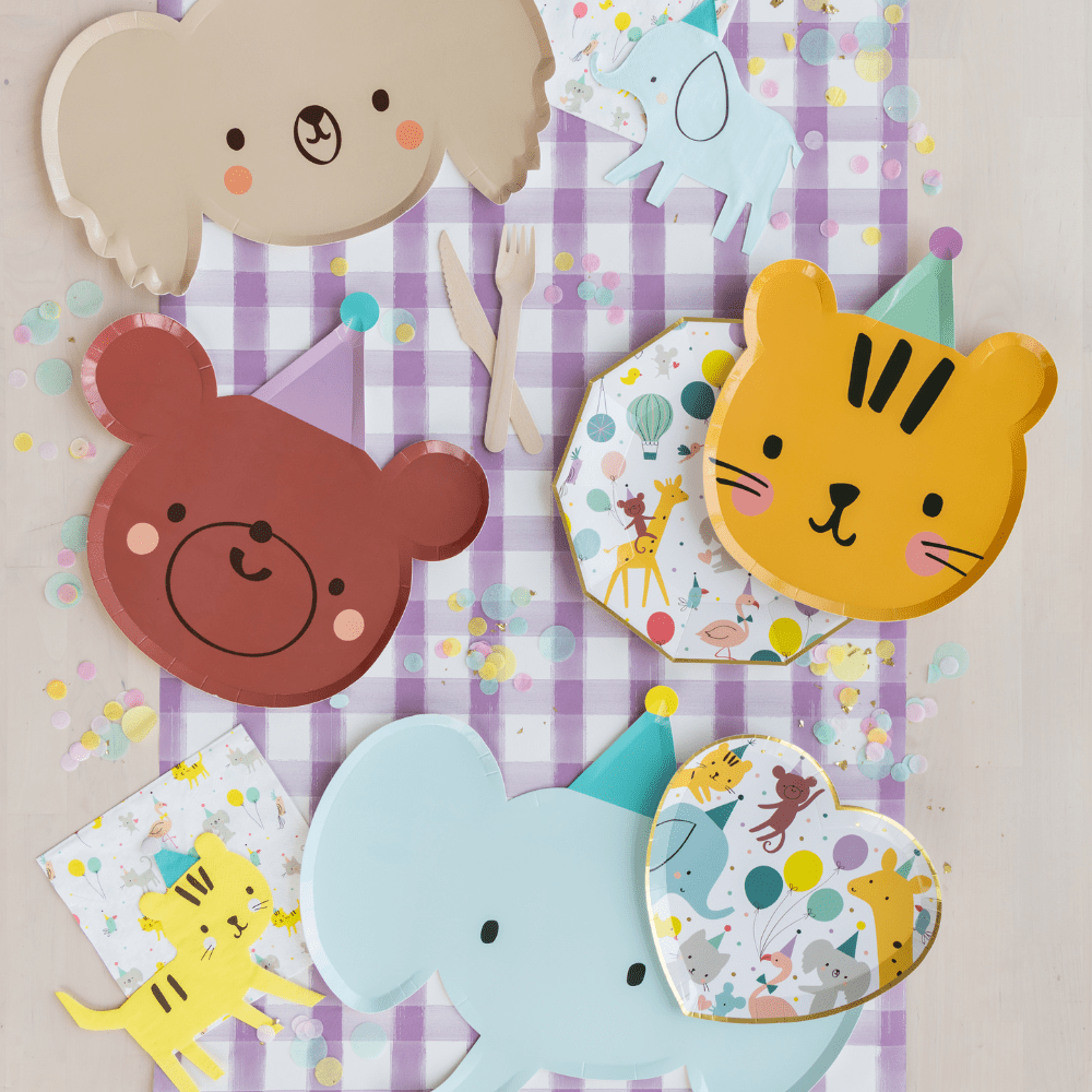 Little Celebrations Tiger Petite Napkins - bubblegum market