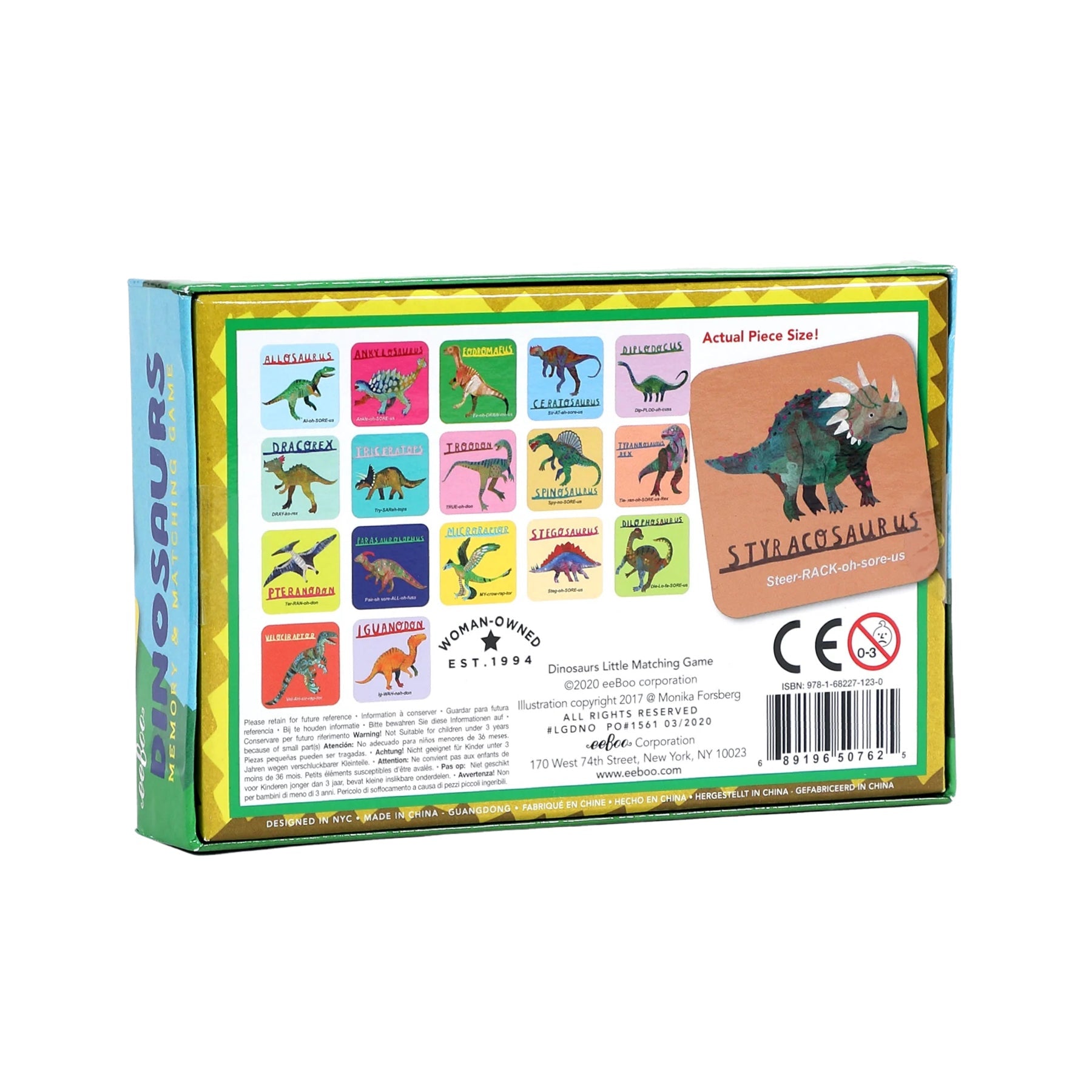 Little Dinosaurs Memory & Matching Game - bubblegum market