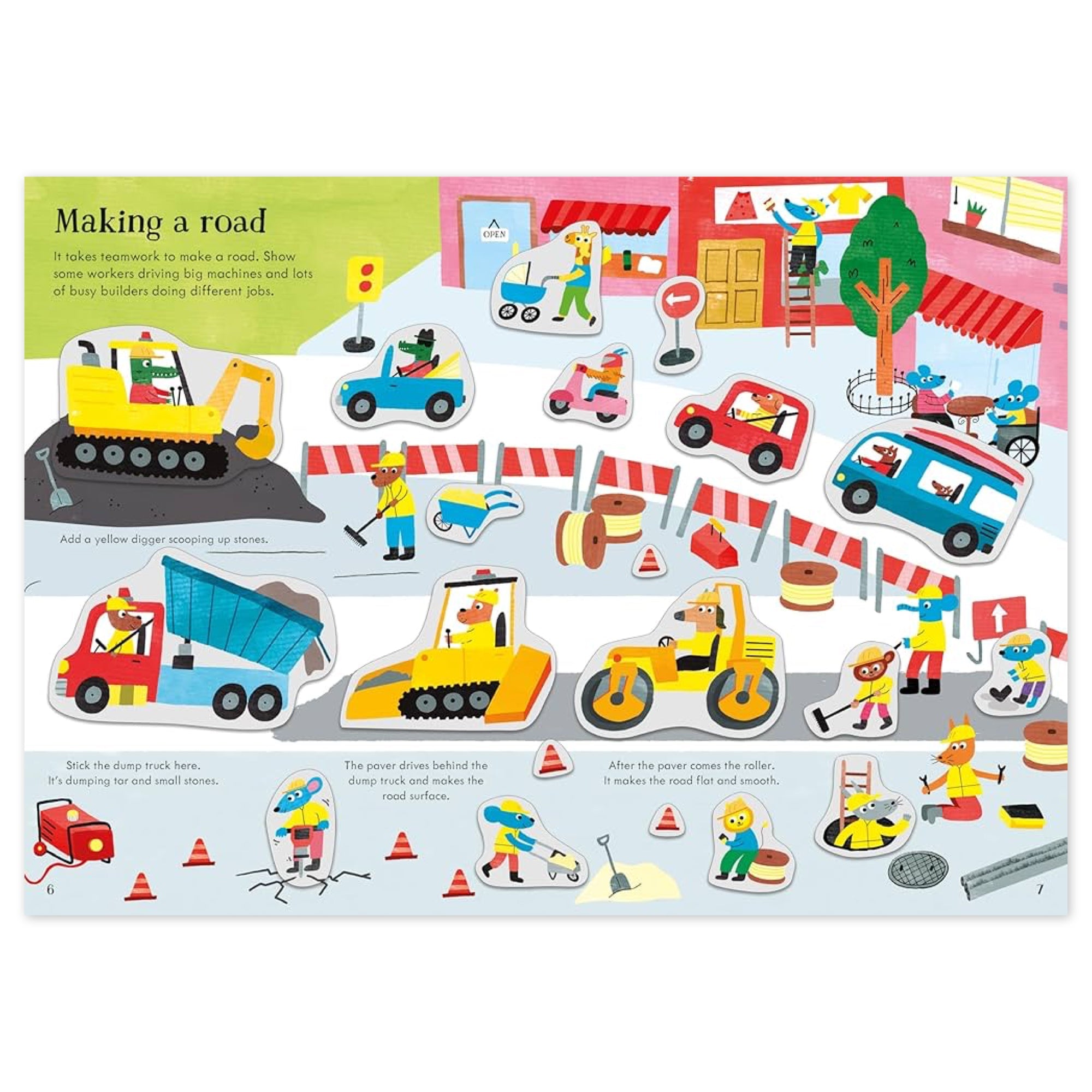 Little First Stickers: Construction Site - bubblegum market