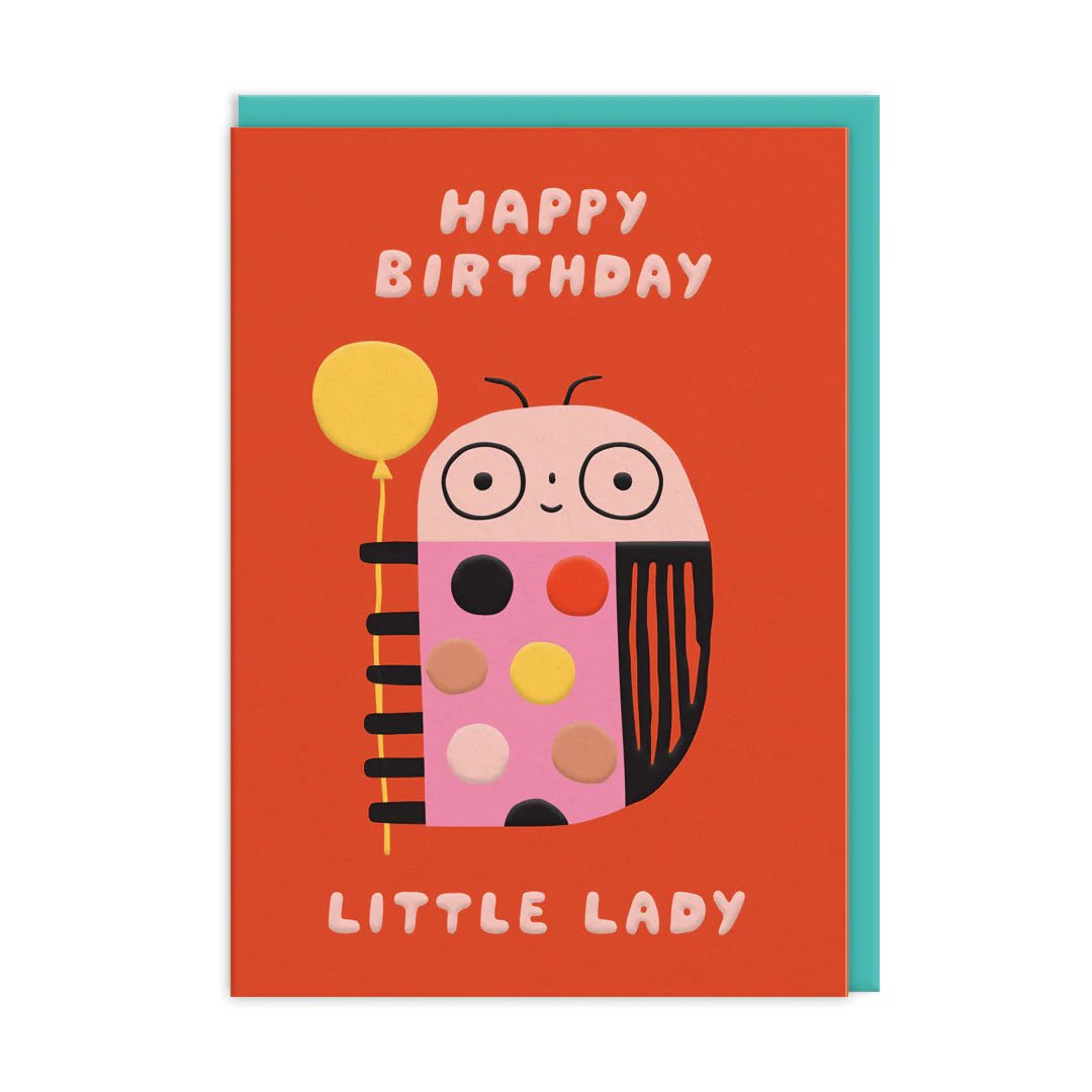 Little Lady Birthday Greeting Card - bubblegum market