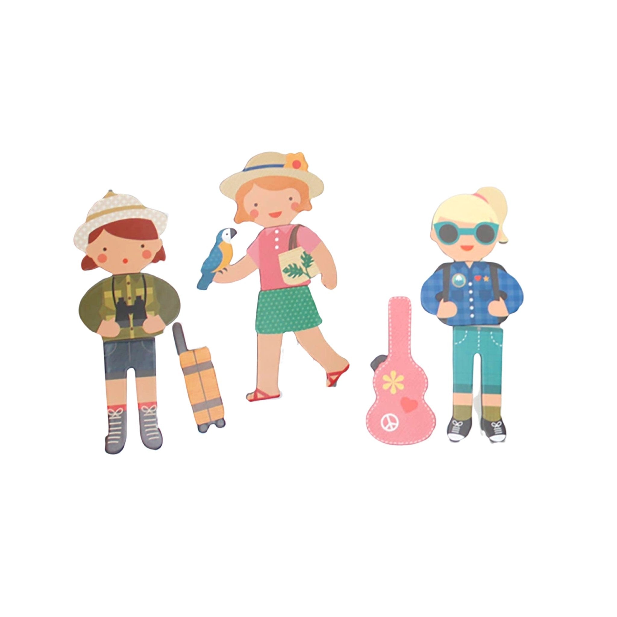 Little Travelers Magnetic Play Set - bubblegum market