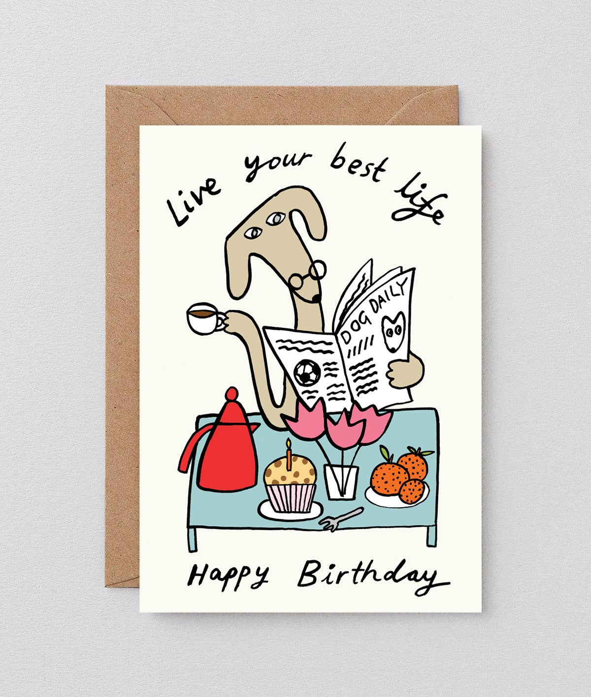 Live Your Best Life Birthday Card - bubblegum market