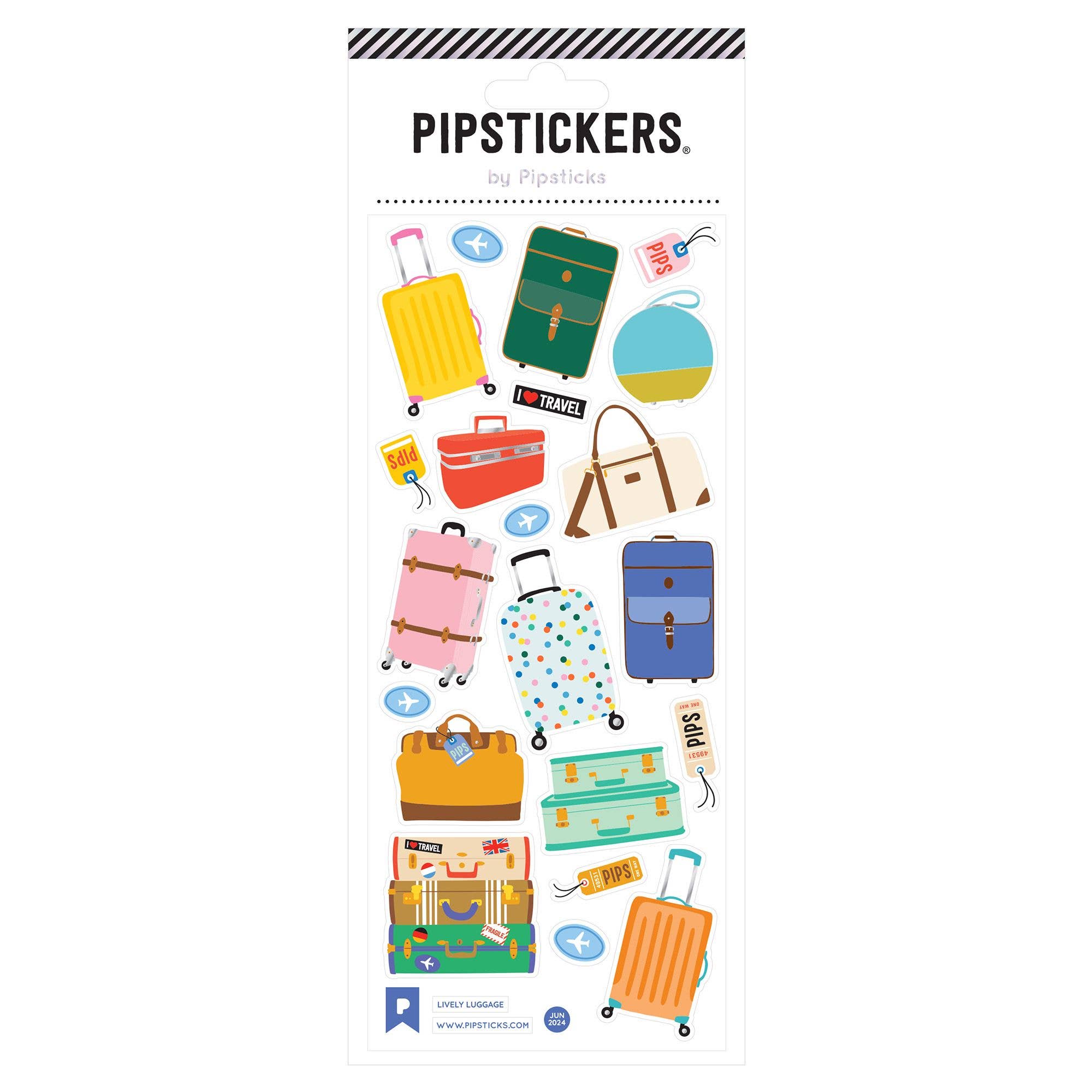 Lively Luggage Stickers - bubblegum market
