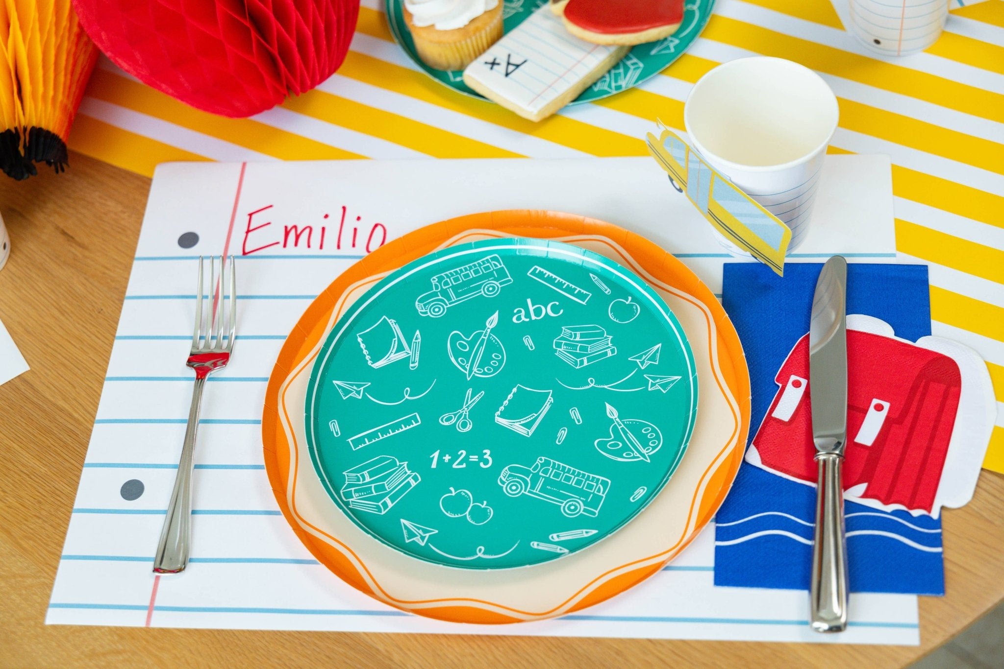 Loose Leaf Paper Placemat - bubblegum market