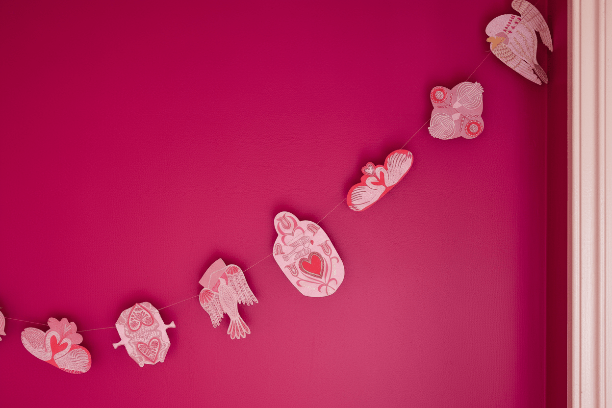 Love Birds Sewn Garland - bubblegum market