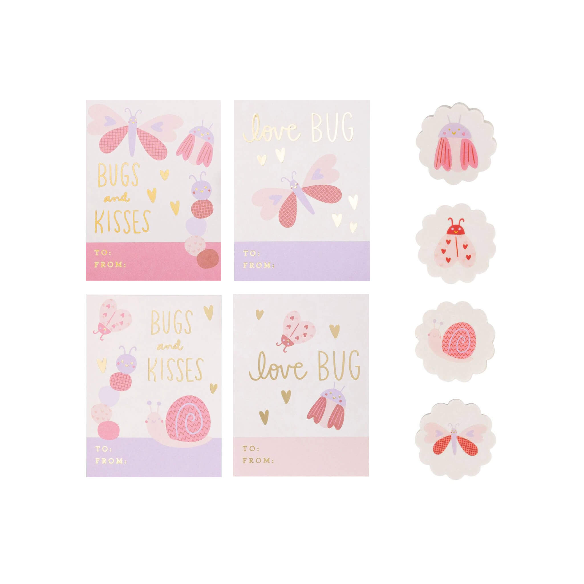 Love Bug Classroom Valentine Cards (12ct) - bubblegum market