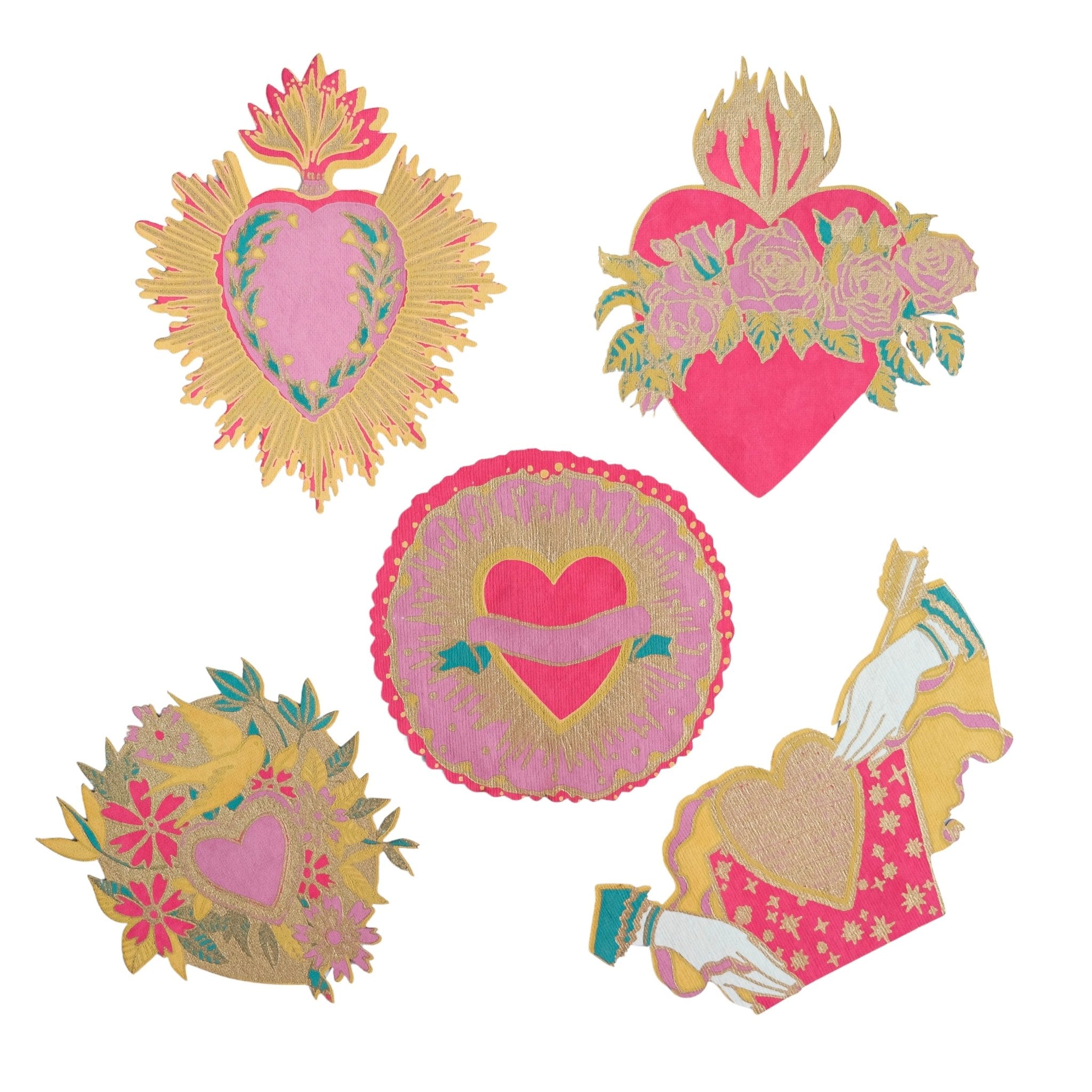 Love Heart Notecard Set - bubblegum market