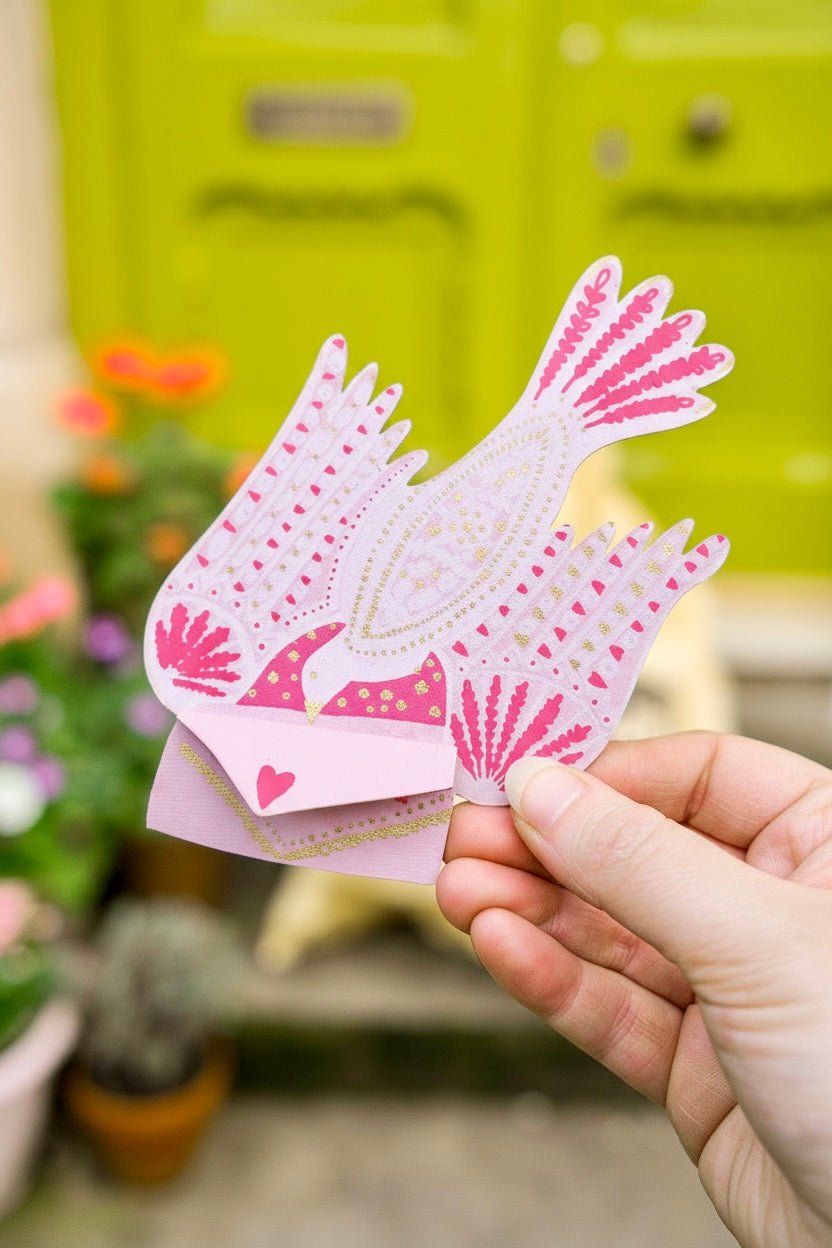 Love Letter Bird Greeting Card - bubblegum market