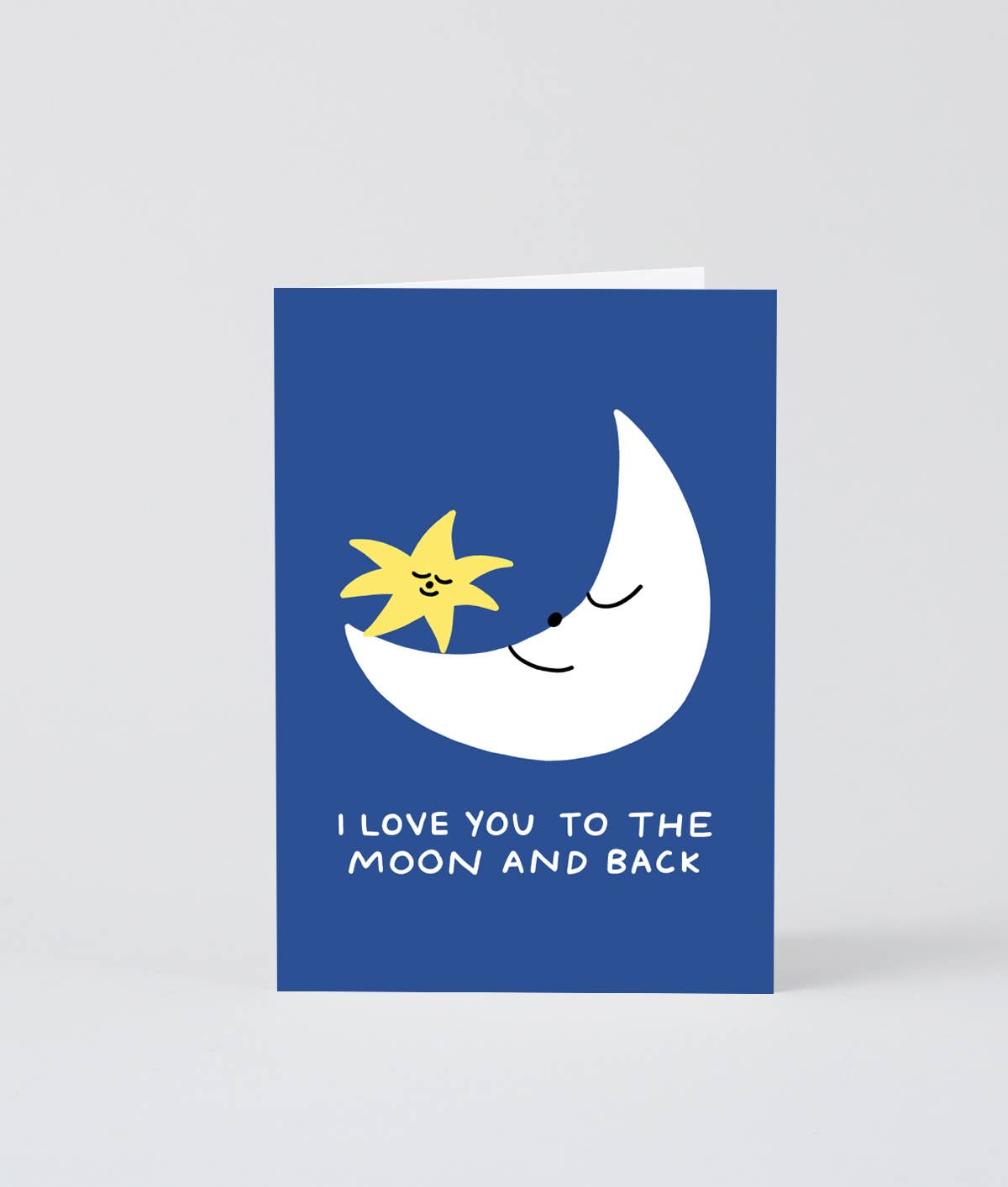 Love You To The Moon And Back Greeting Card - bubblegum market