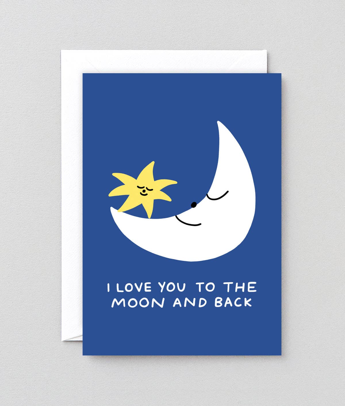 Love You To The Moon And Back Greeting Card - bubblegum market