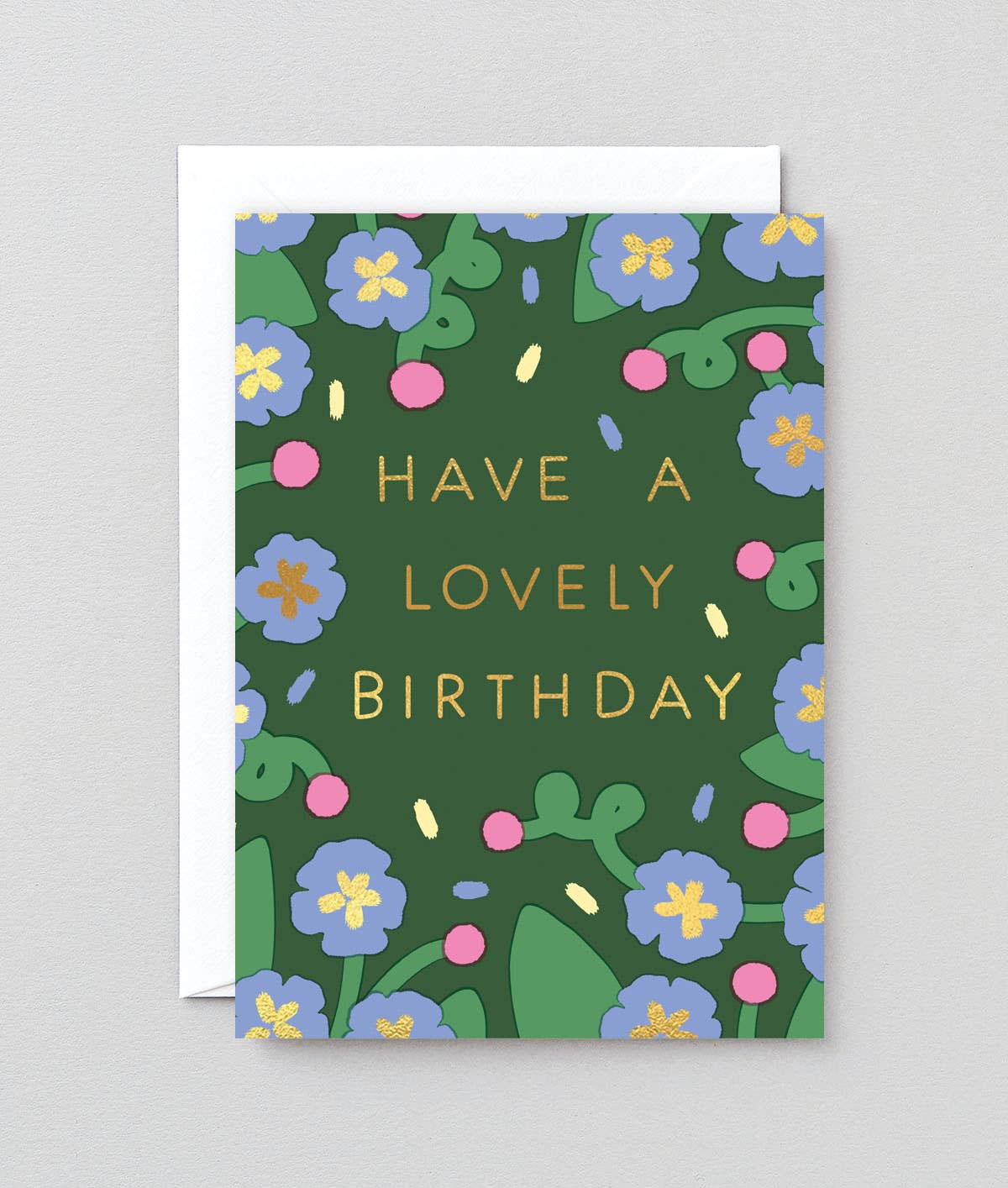 Lovely Birthday Flowers Greeting Card - bubblegum market