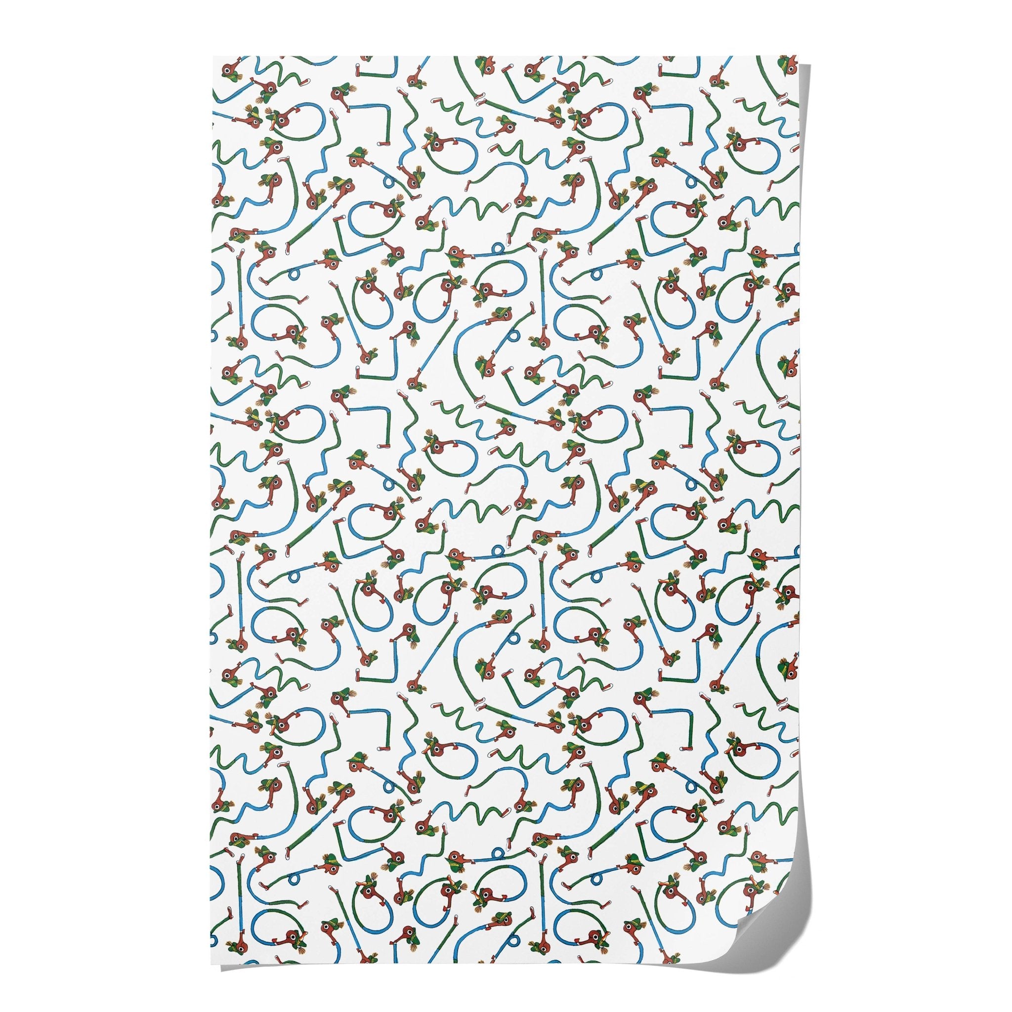 Lowly Shapes Wrapping Paper Sheets (Roll of 3) - bubblegum market