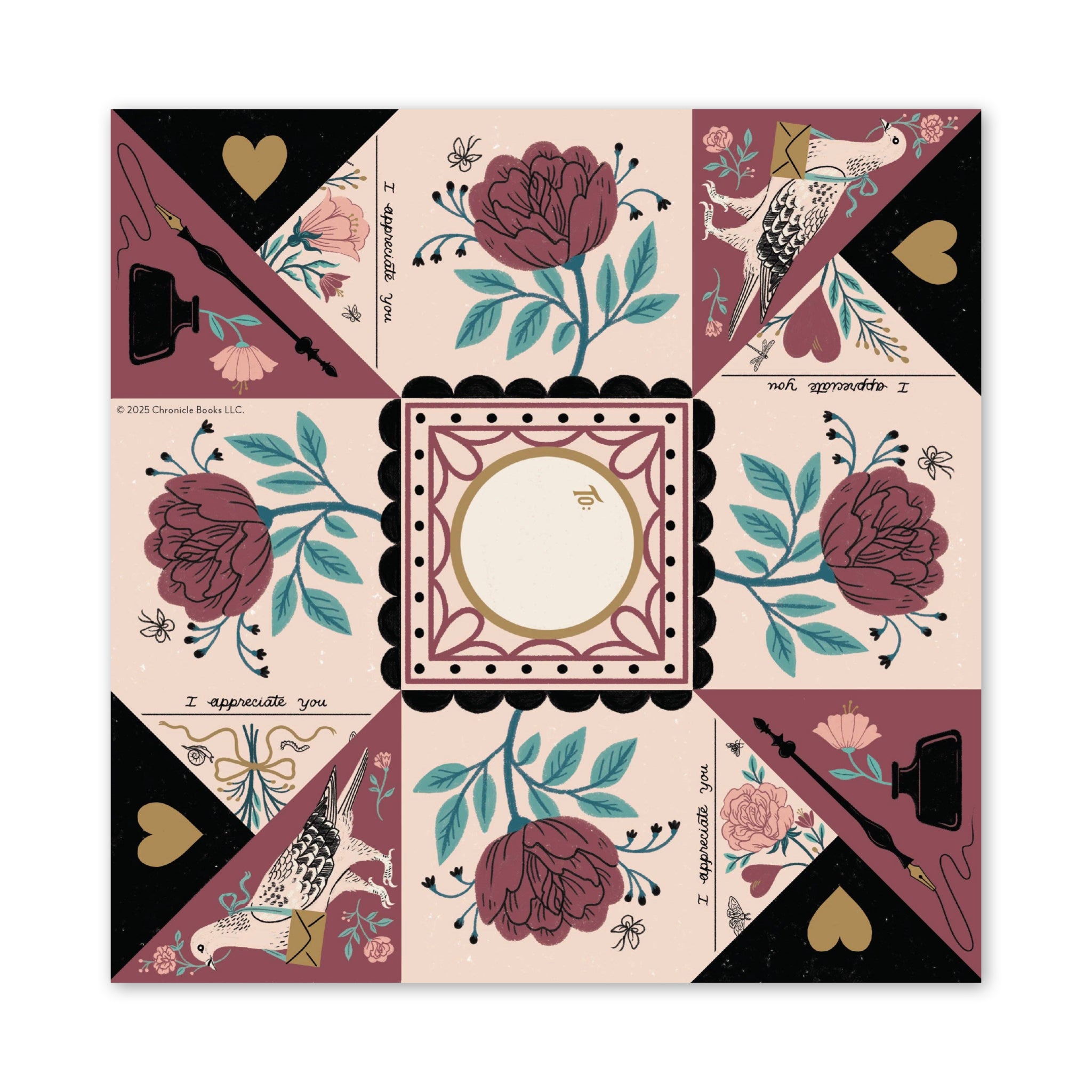 Luck, Love & Dreams Charm Cards: 12 Folded Victorian Pocket Notes - bubblegum market