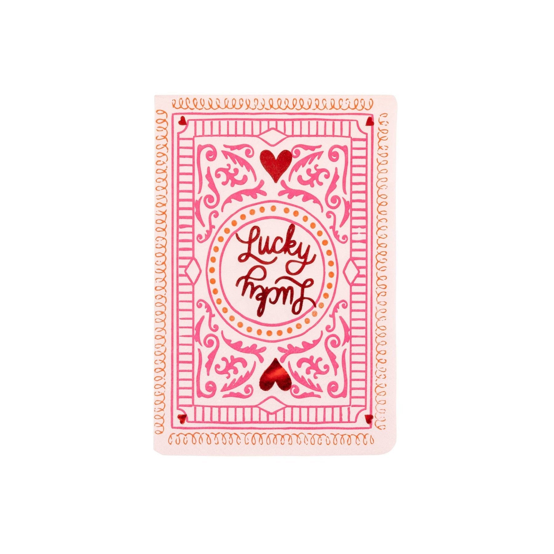 Lucky in Love Playing Card Dinner Napkins - bubblegum market