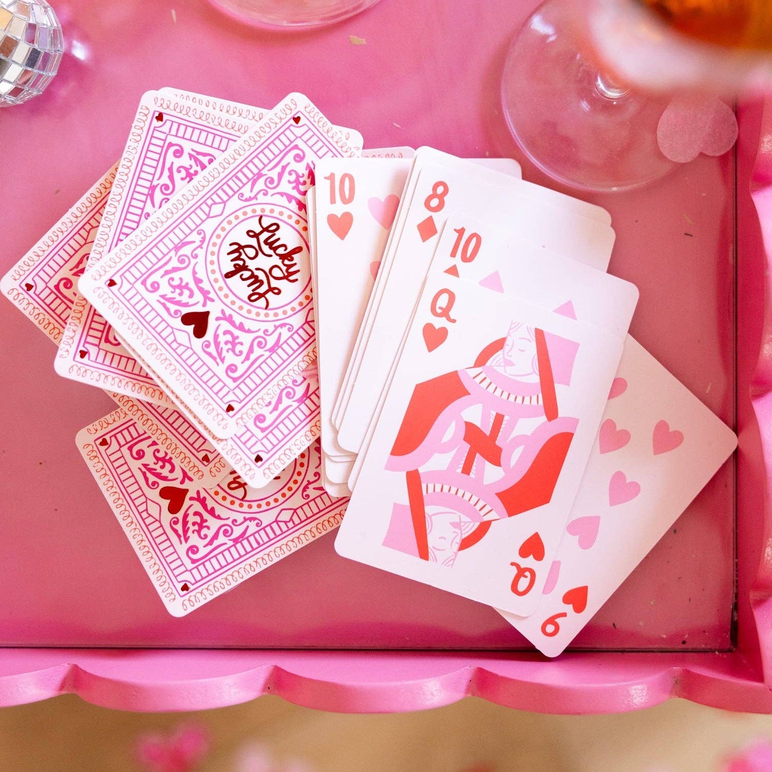 Lucky in Love Playing Cards - bubblegum market