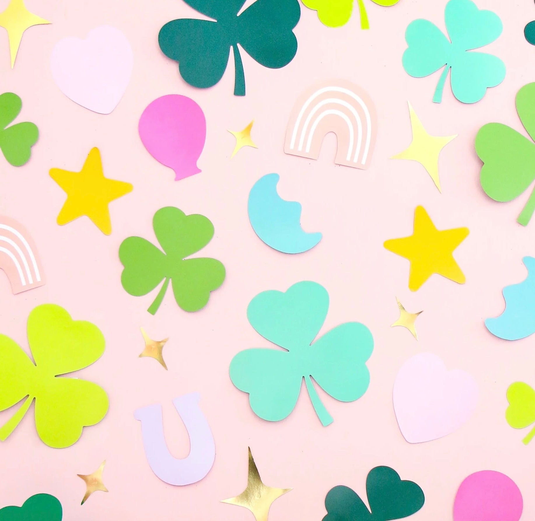 Lucky Mix Giant St. Patrick's Day Paper Confetti - bubblegum market
